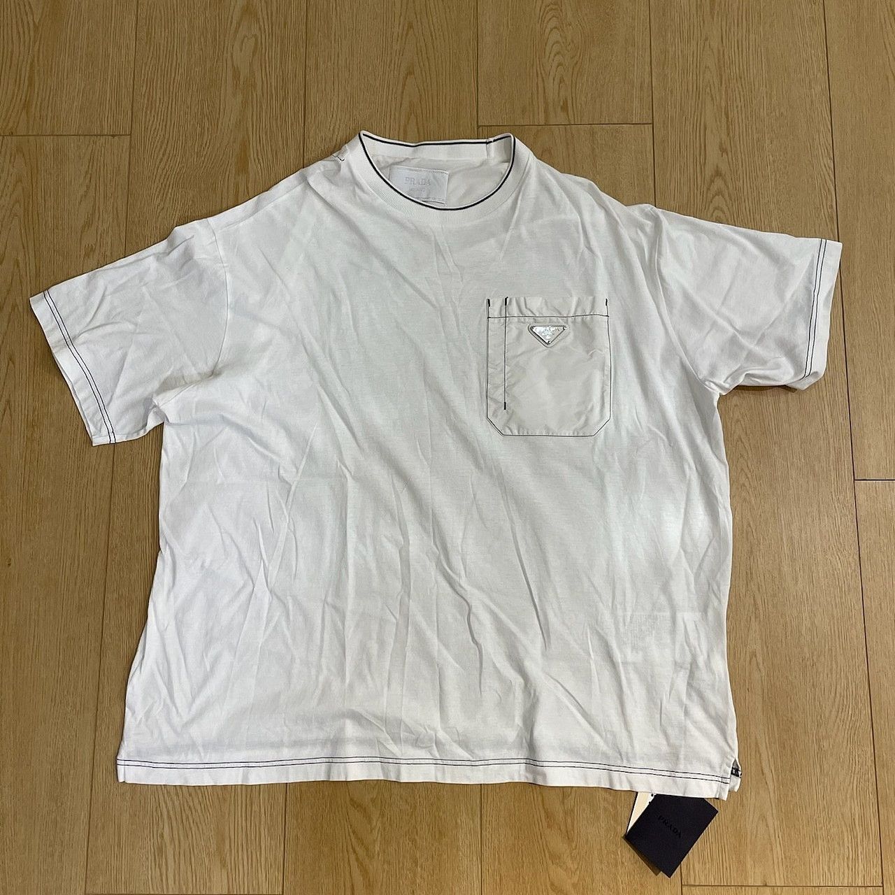 Prada Prada Logo Pocket T-Shirt White Size XS Size US XS / EU 42 / 0 - 1 Thumbnail