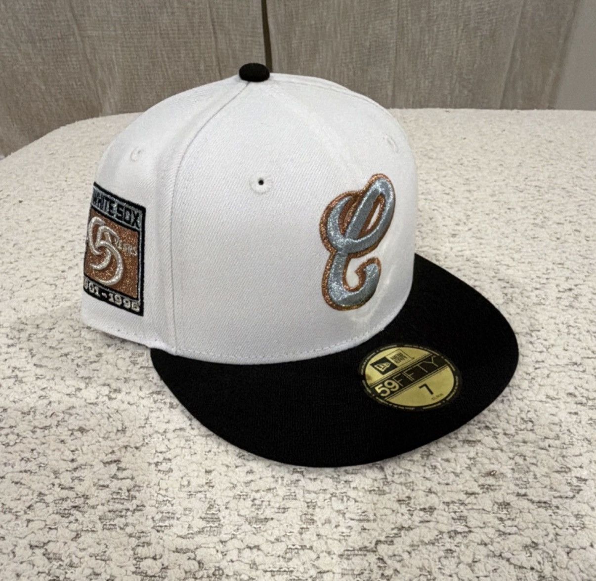 New Era New Era 59FIFTY Chicago White Sox 95 Years Patch Sz 7 Size ONE SIZE - 1 Thumbnail