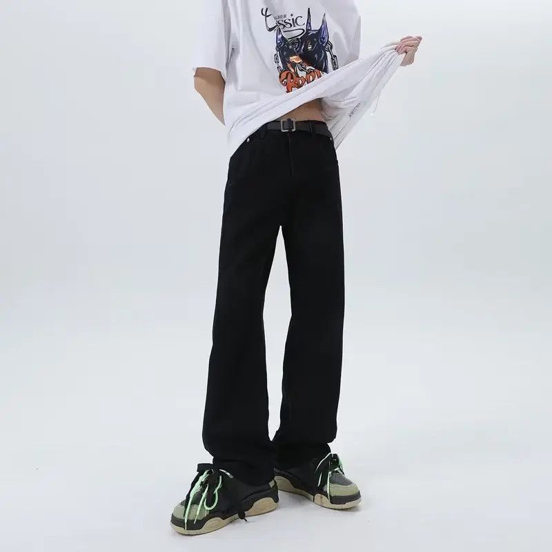 Japanese Brand Retro loose straight leg casual jeans Size US 30 / EU 46 - 4 Thumbnail
