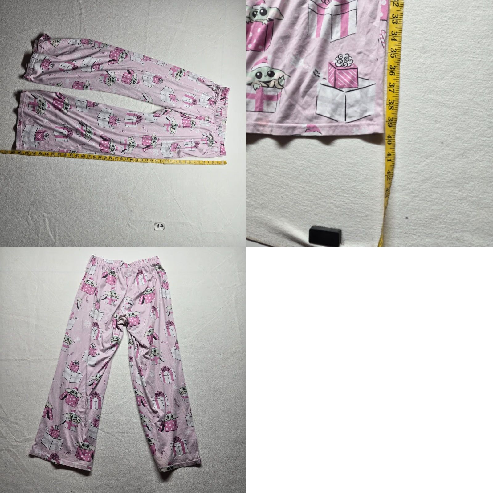Star Wars Star Wars Pajama Pants Women L Pink Yoda The Mandalorian Sleep Jogger Pants Graphic Print Size 36" / US 14 / IT 50 - 8 Thumbnail