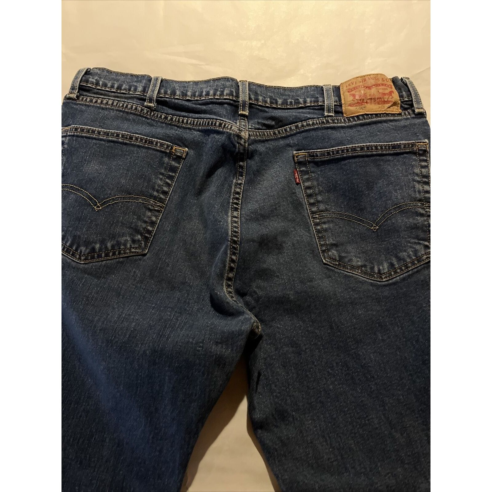 Levi's Levis 505 Jeans Mens 38x30 Denim Dark Wash Cotton Blue Y2k Size US 38 / EU 54 - 12 Thumbnail
