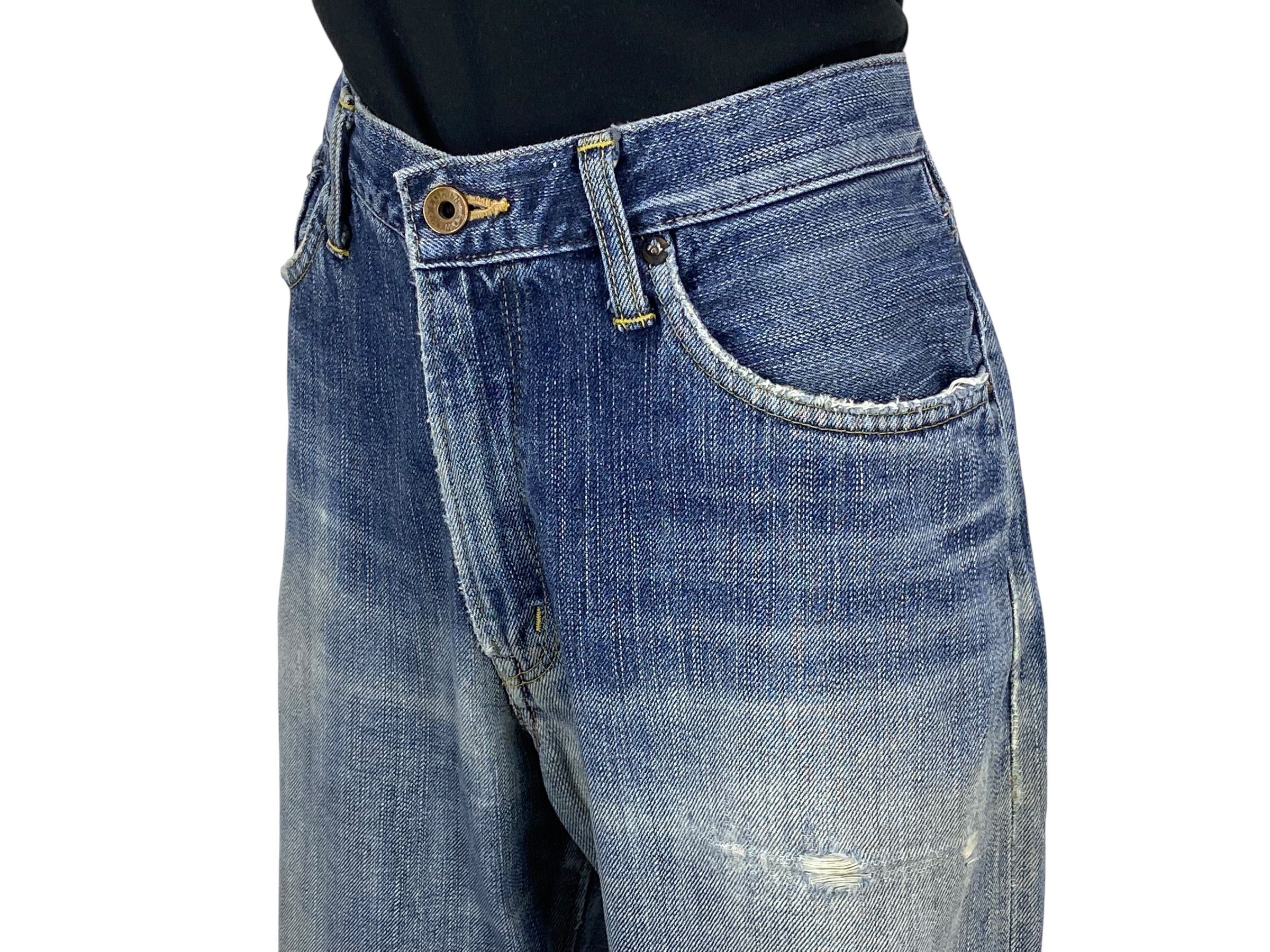 Edwin Edwin Selvedge Denim Jeans Distressed Selvedge Pants Japan Size US 32 / EU 48 - 5 Thumbnail