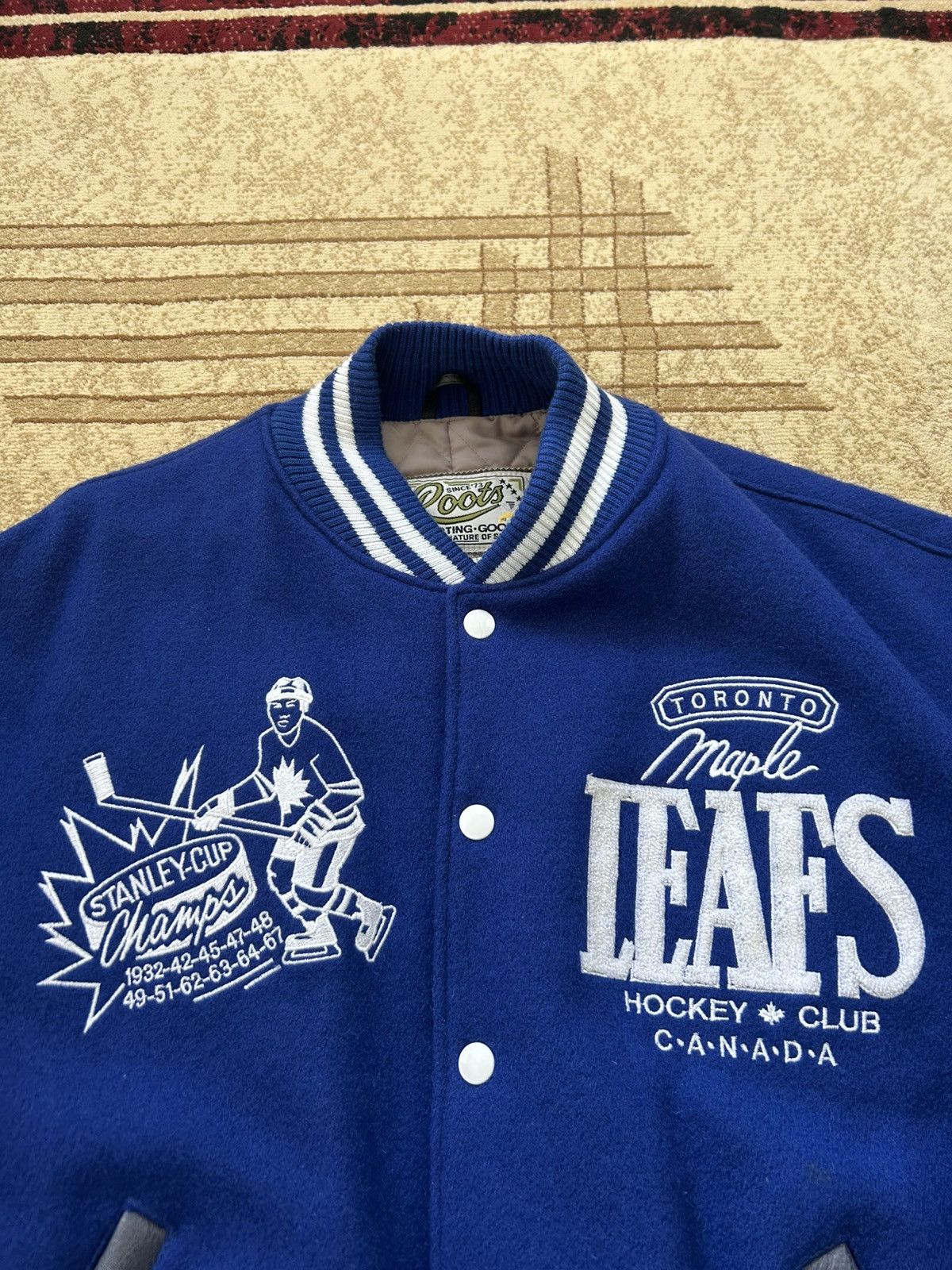 Roots Vintage Roots Toronto Maple Leafs Wool Varsity Jacket Size US M / EU 48-50 / 2 - 3 Thumbnail