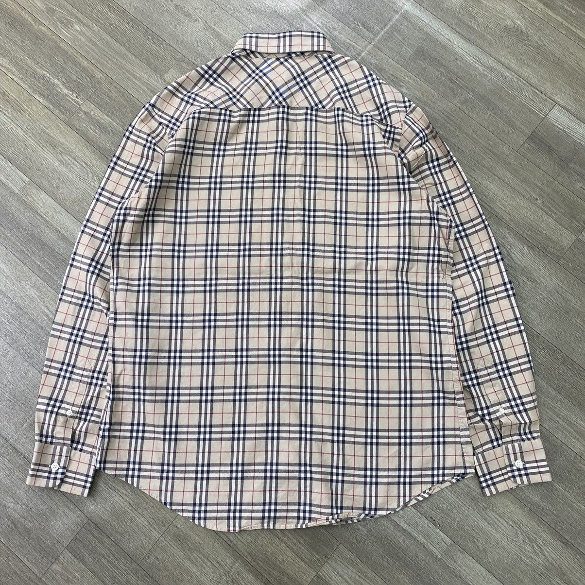Burberry 1990s Burberrys Nova Check Iconic Longs Shirt Size L / US 10 / IT 46 - 13 Thumbnail