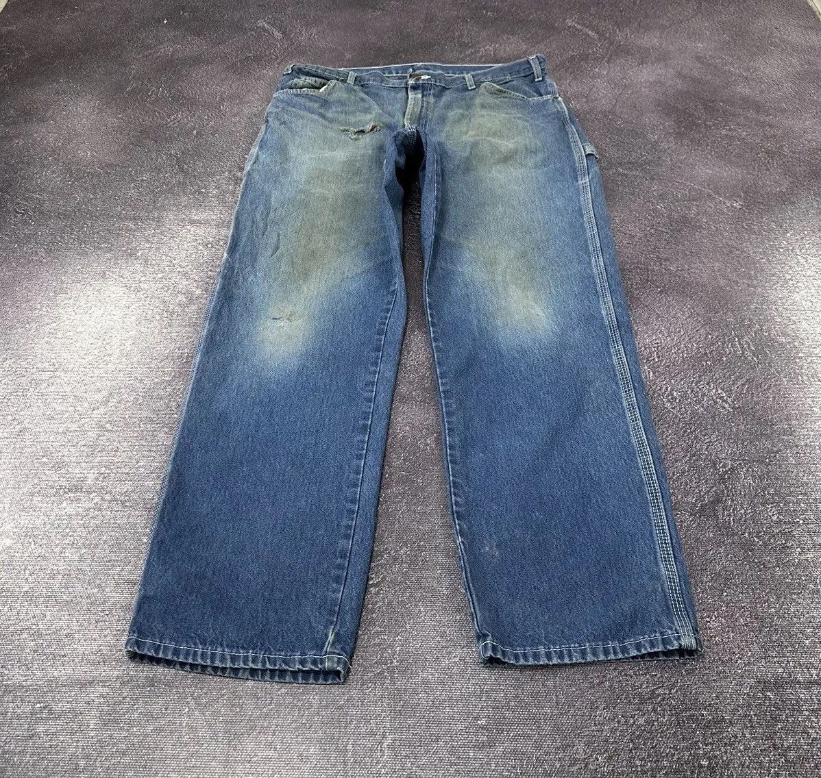 Dickies × Vintage Vintage Dickies Faded Blue Denim Skate Hype Baggy Jeans Size US 36 / EU 52 - 8 Thumbnail