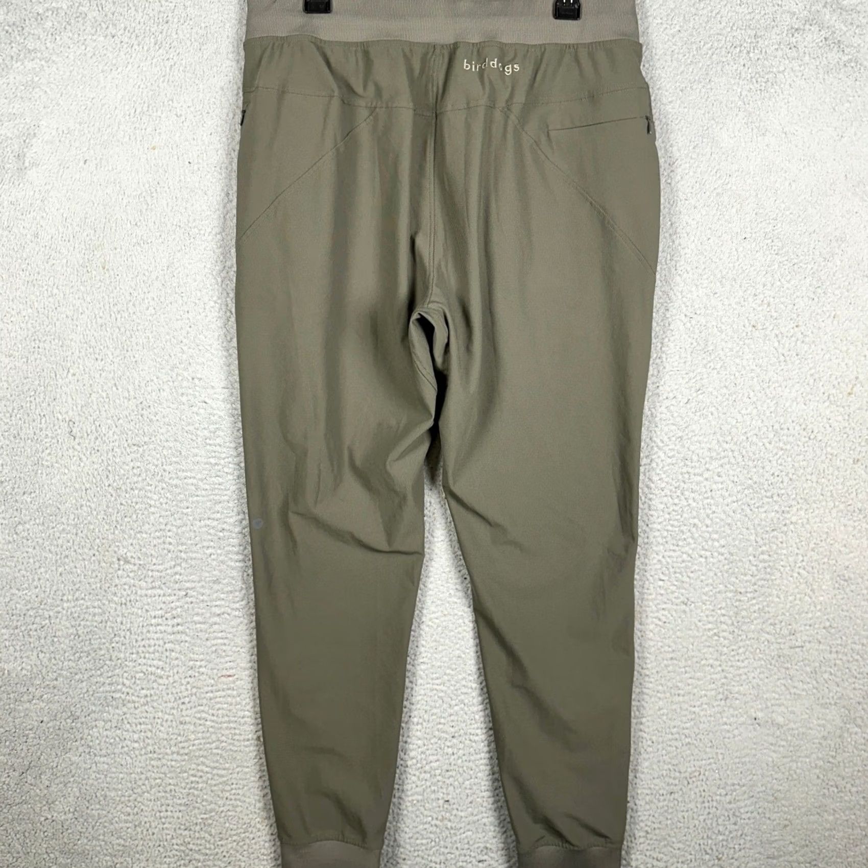 Olive Birddogs Joggers Pants Mens XL Olive Green Drawstring Tapered Pockets Activewear Casual Size US 36 / EU 52 - 2 Thumbnail