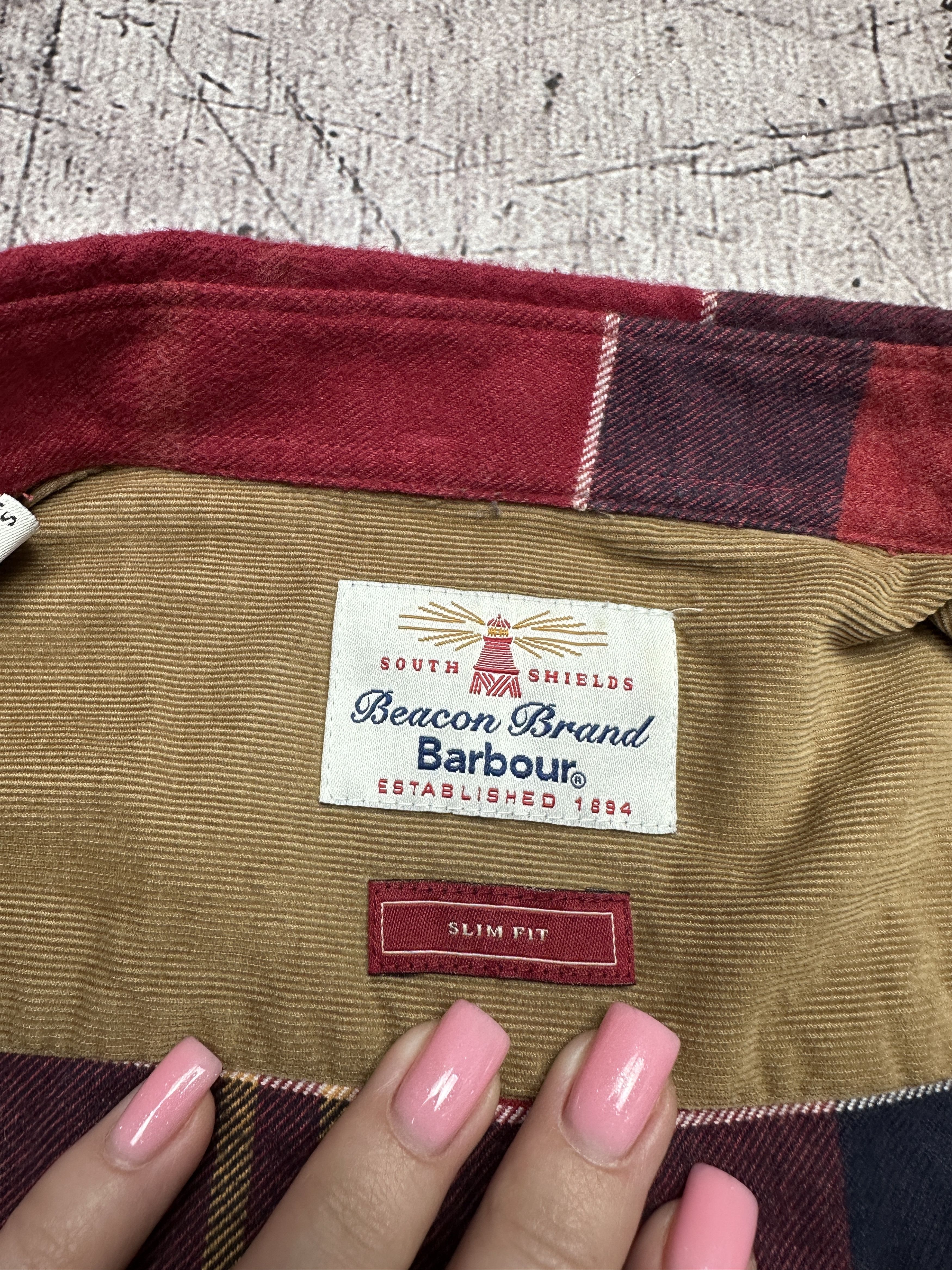 Barbour Barbour Vintage Mens Flannel Check Shirt Size US M / EU 48-50 / 2 - 5 Thumbnail