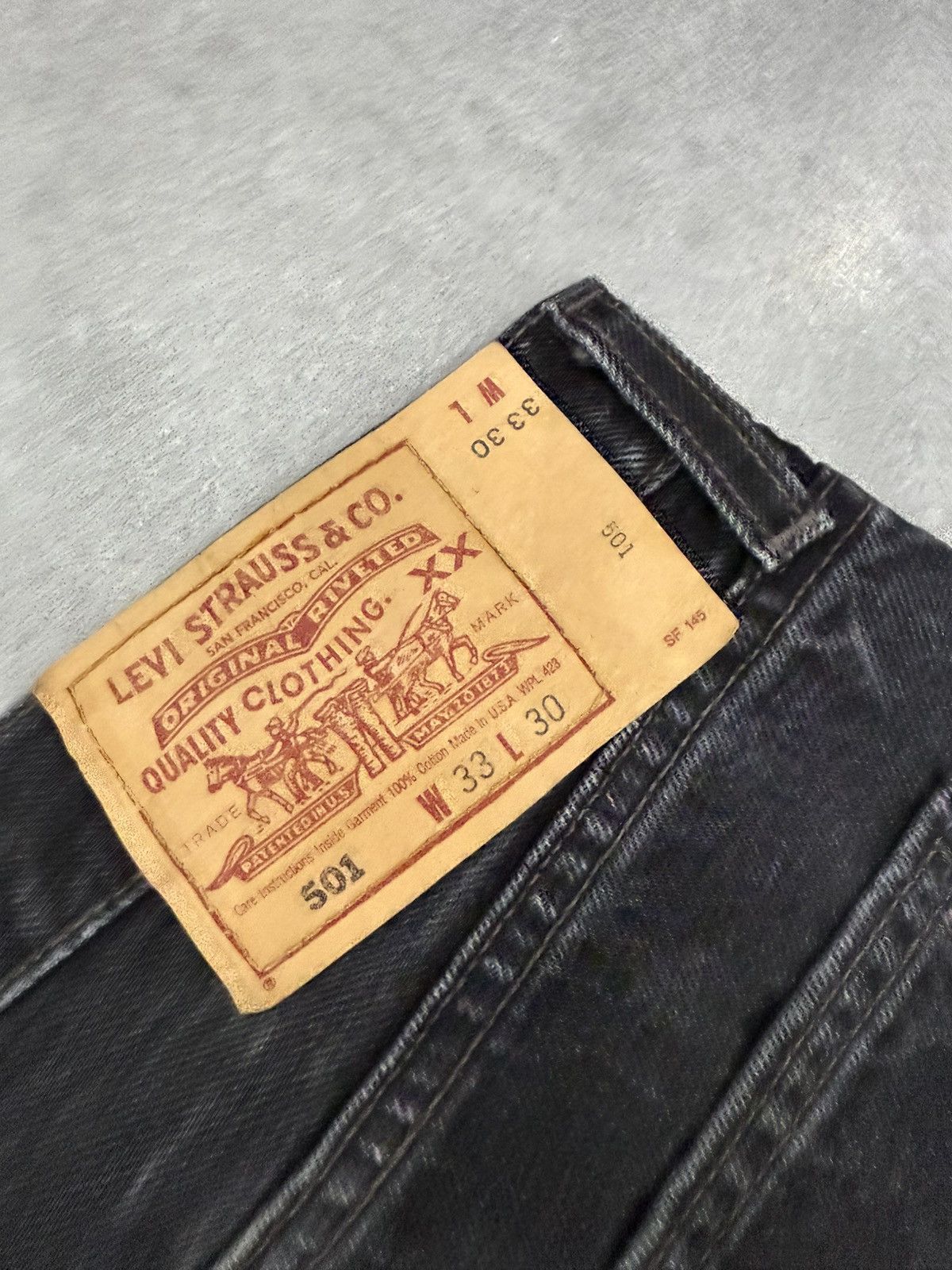 Levi's Vintage Clothing 90’s LEVIS 501 RARE SALVAGE VINTAGE STREETWEAR DENIM PANTS Size US 32 / EU 48 - 6 Thumbnail