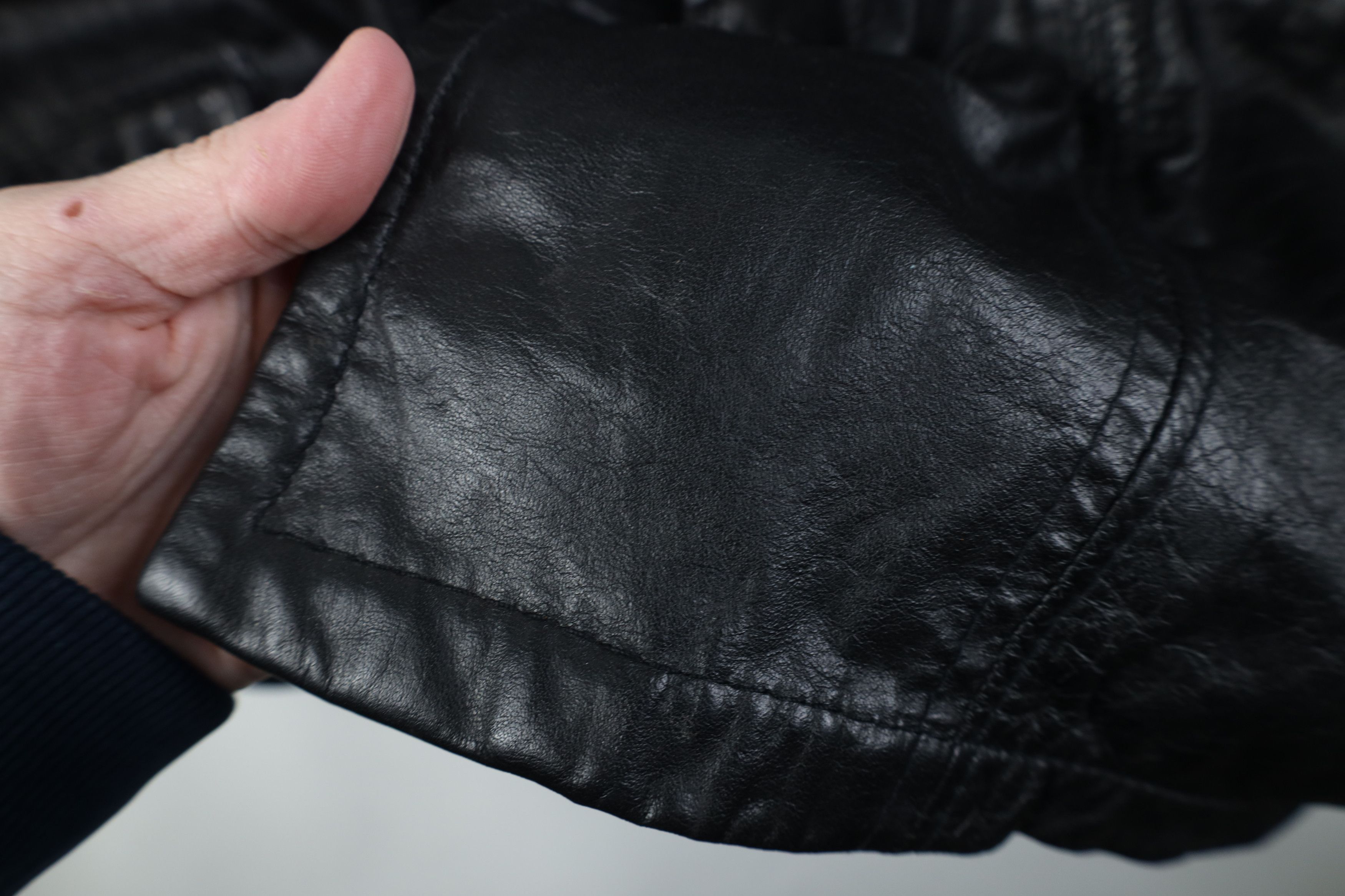 Vintage Vintage 70s Streetwear Lined Full Button Leather Jacket Size US L / EU 52-54 / 3 - 5 Thumbnail