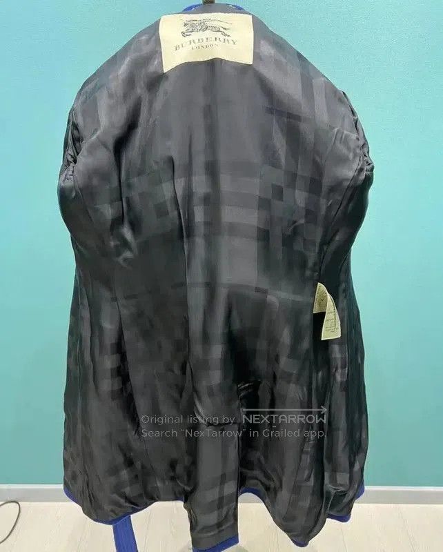 Burberry Burberry Blue Wool Winter Coat for Women. Size M / US 6-8 / IT 42-44 - 5 Thumbnail
