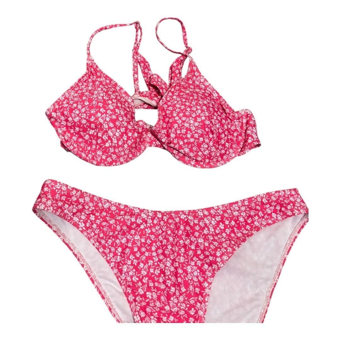 Shein Pink Floral Bikini Size M Size M / US 6-8 / IT 42-44 - 3 Thumbnail