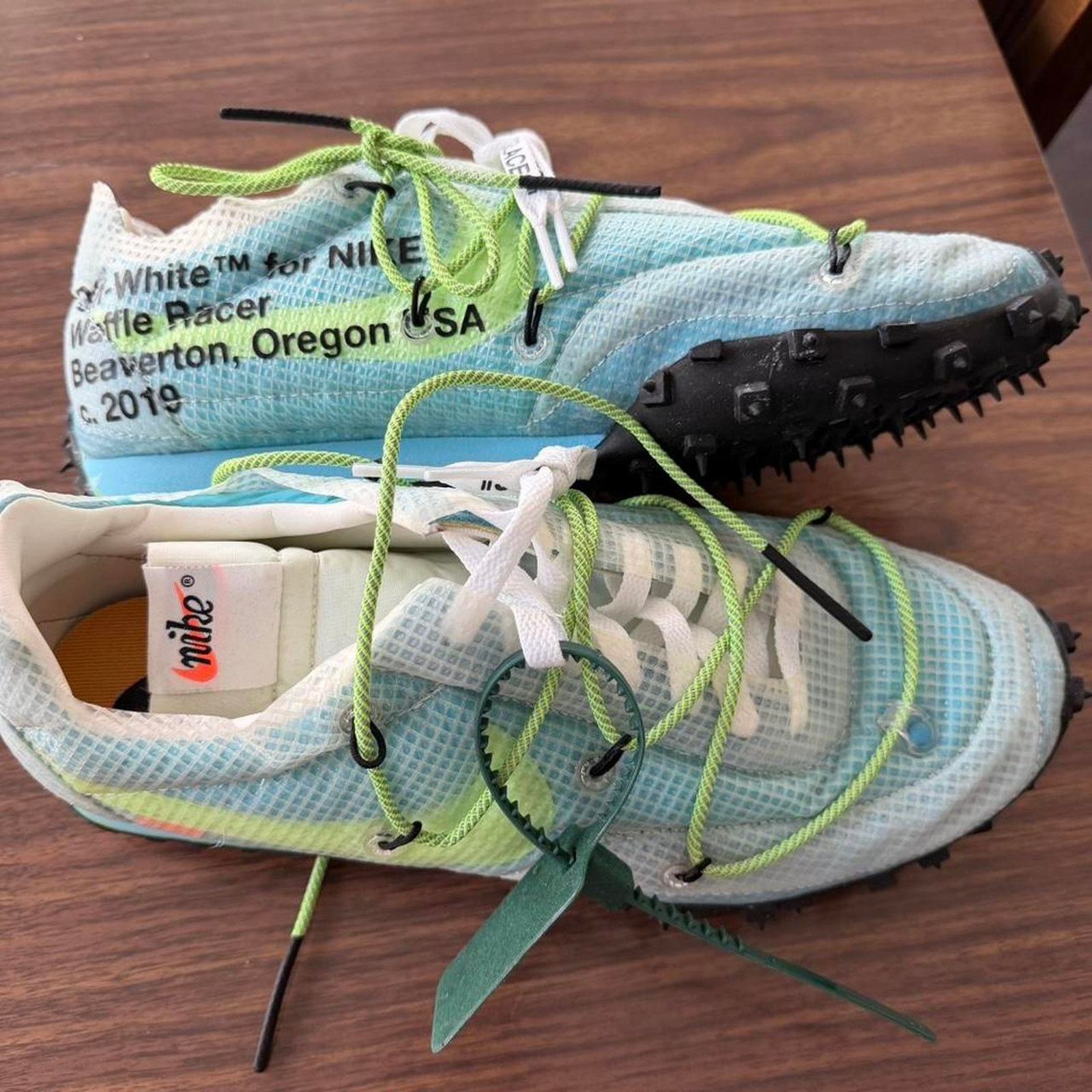 Nike Nike waffle racer blue trainers Size US 12 / IT 42 - 1 Thumbnail