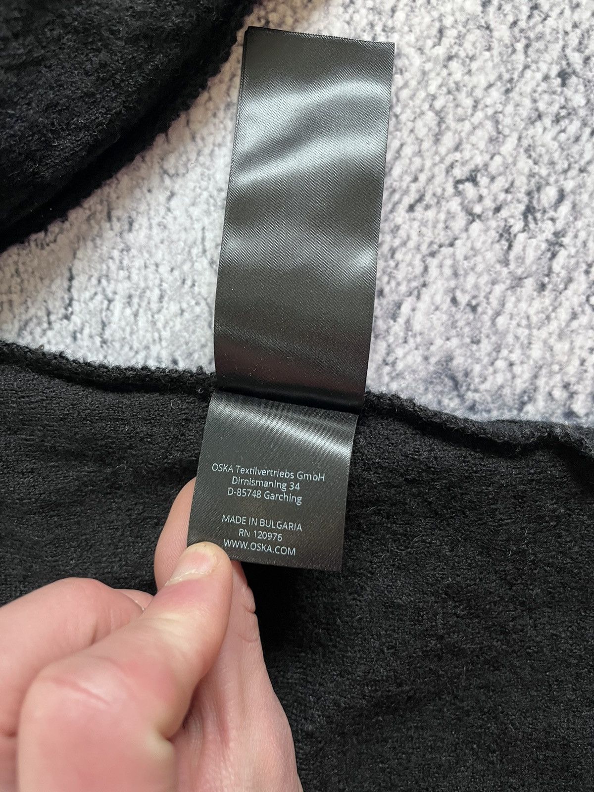OSKA Oska Women Hoodie 100% Wool Black Oversized Hooded Size 1 Size ONE SIZE - 12 Thumbnail