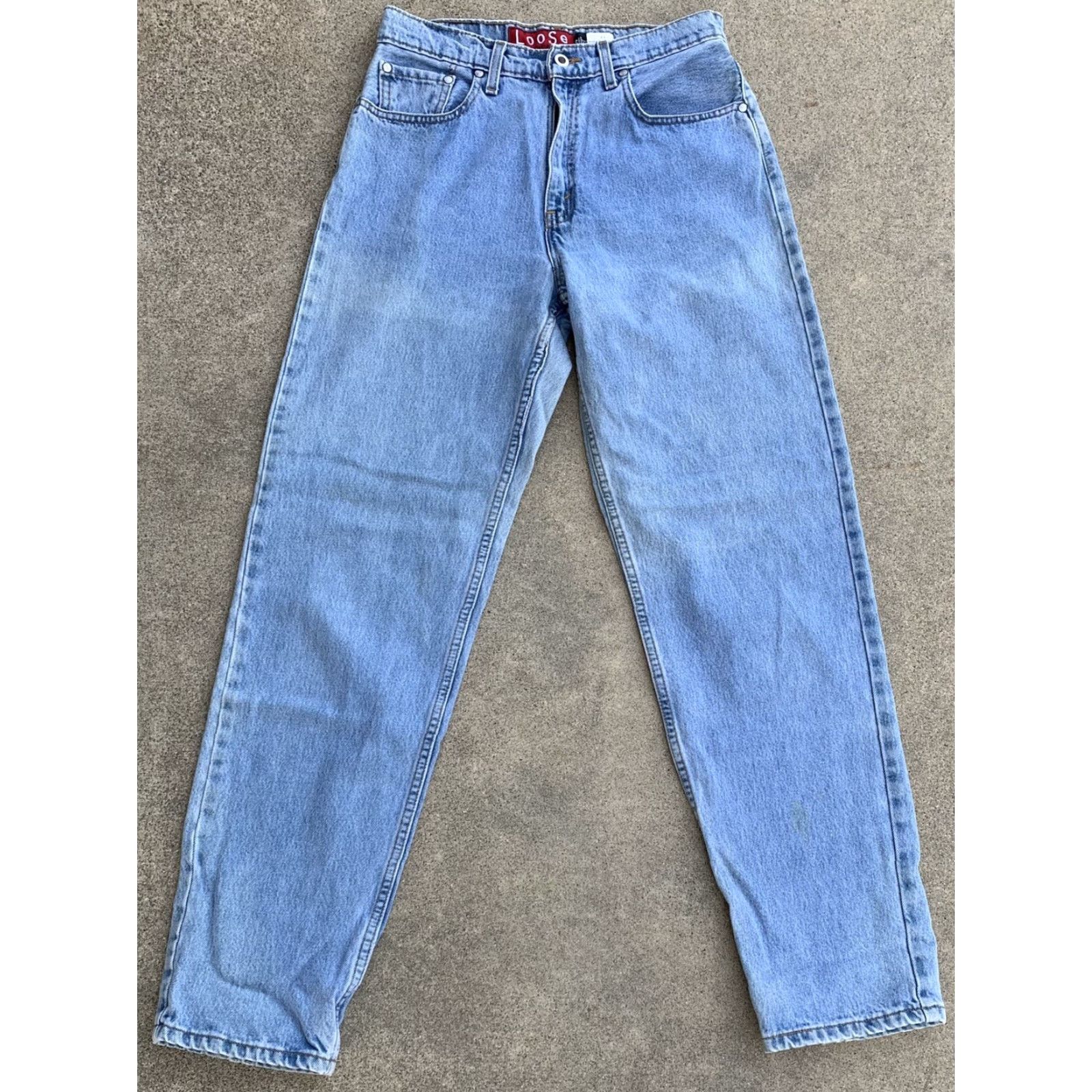 Vintage VINTAGE Levi’s SilverTab Jeans 90s 1990s High Rise 32.5” Inseam 100% Cotton Blue 5-Pocket Zipper Juniors Women’s Size 9 Long Size 30" / US 8 / IT 44 - 5 Thumbnail