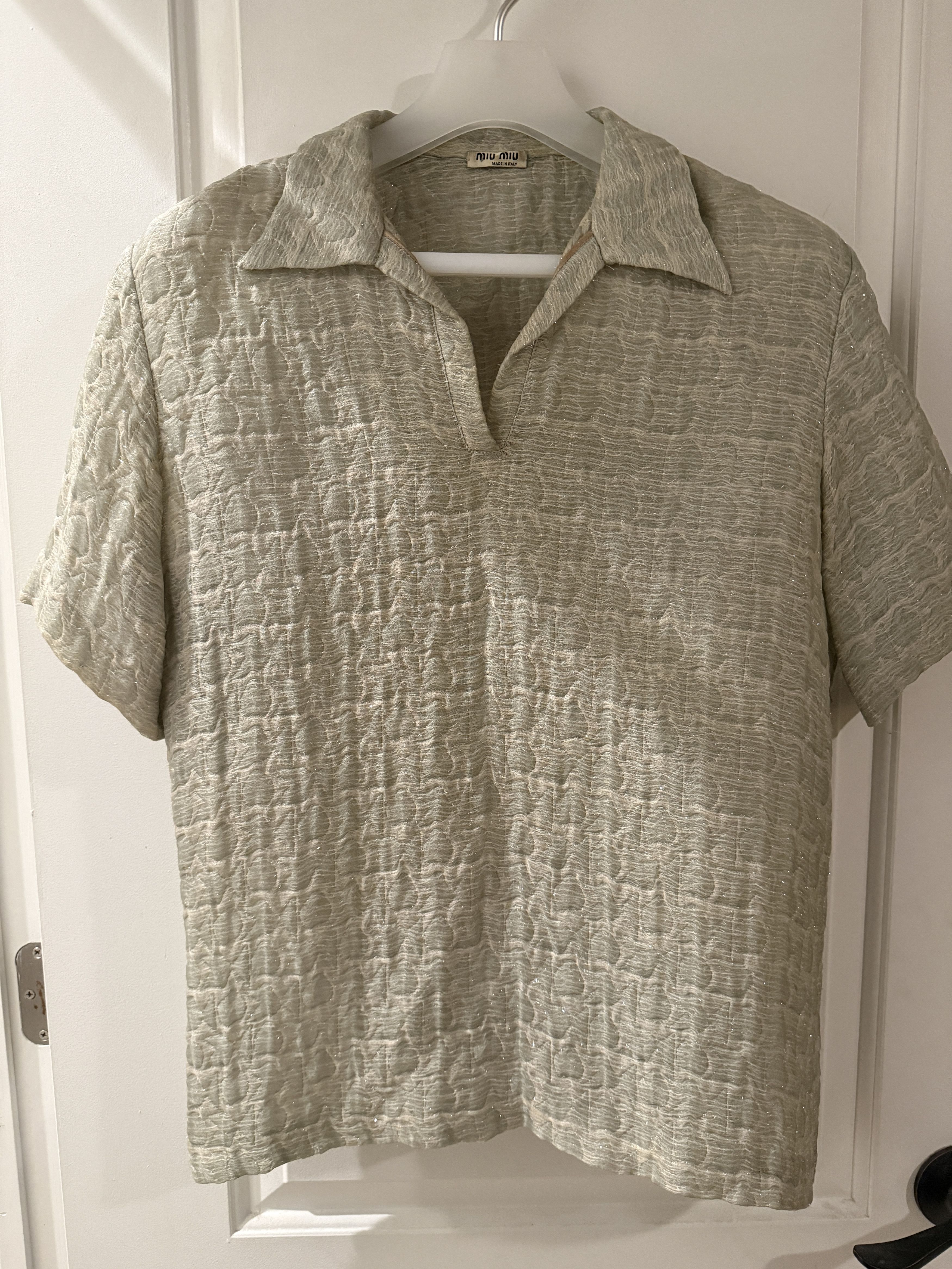 Miu Miu Miu Miu Elegant Mint Green Top Size US M / EU 48-50 / 2 - 1 Thumbnail