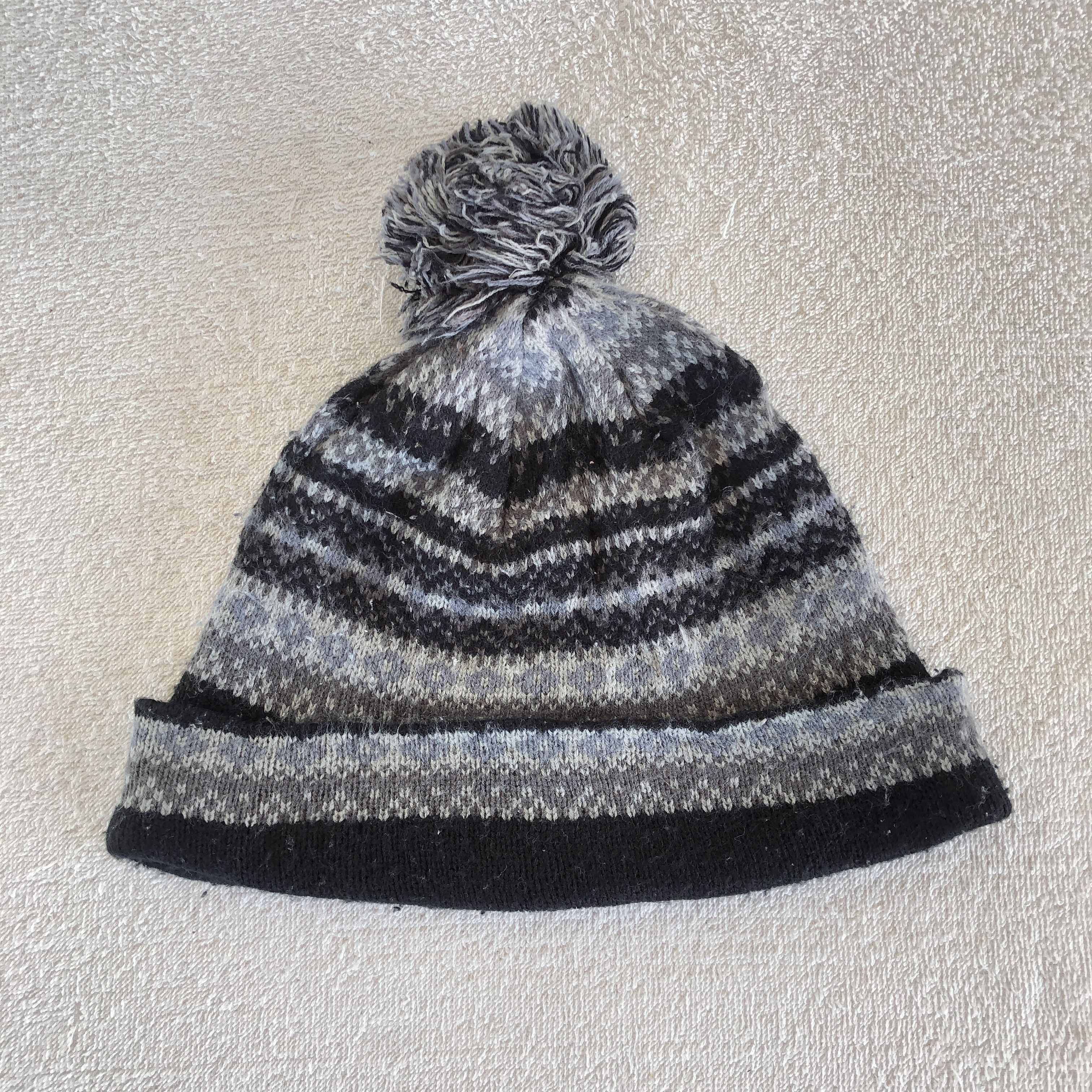Japanese Brand Vintage 90s Knit Beanie Pom Pom Snow Caps Hats Size ONE SIZE - 5 Thumbnail