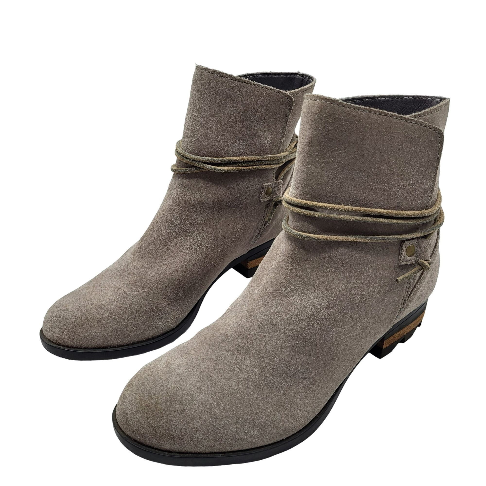 SOREL Sorel Farah Short Boot Tassel Accents Grey Suede Leather Wom Size US 8.5 / IT 38.5 - 6 Thumbnail