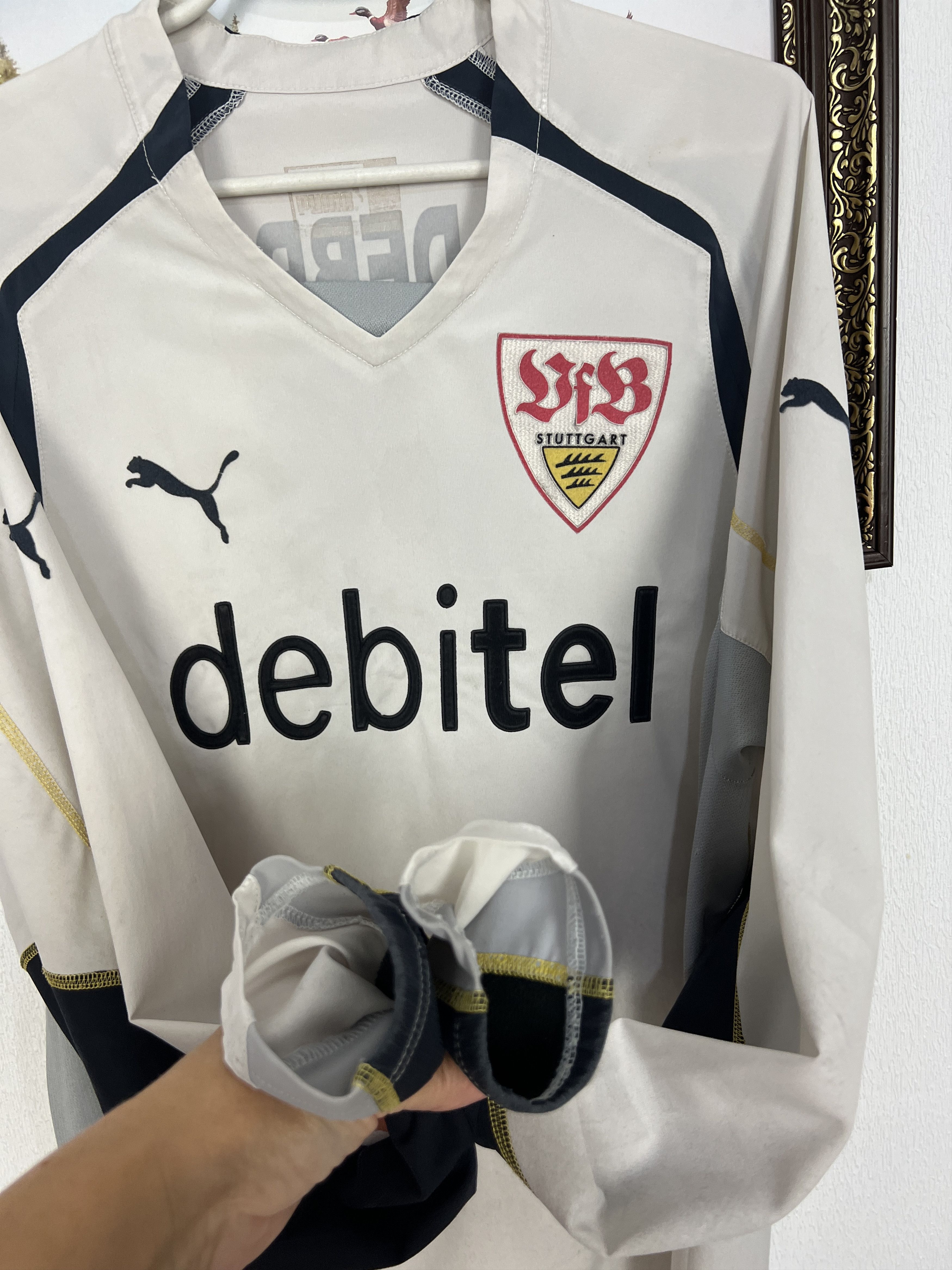 Puma Stuttgart Goalkeeper football shirt 2004 Puma #1 Hildebrand Size US L / EU 52-54 / 3 - 13 Thumbnail