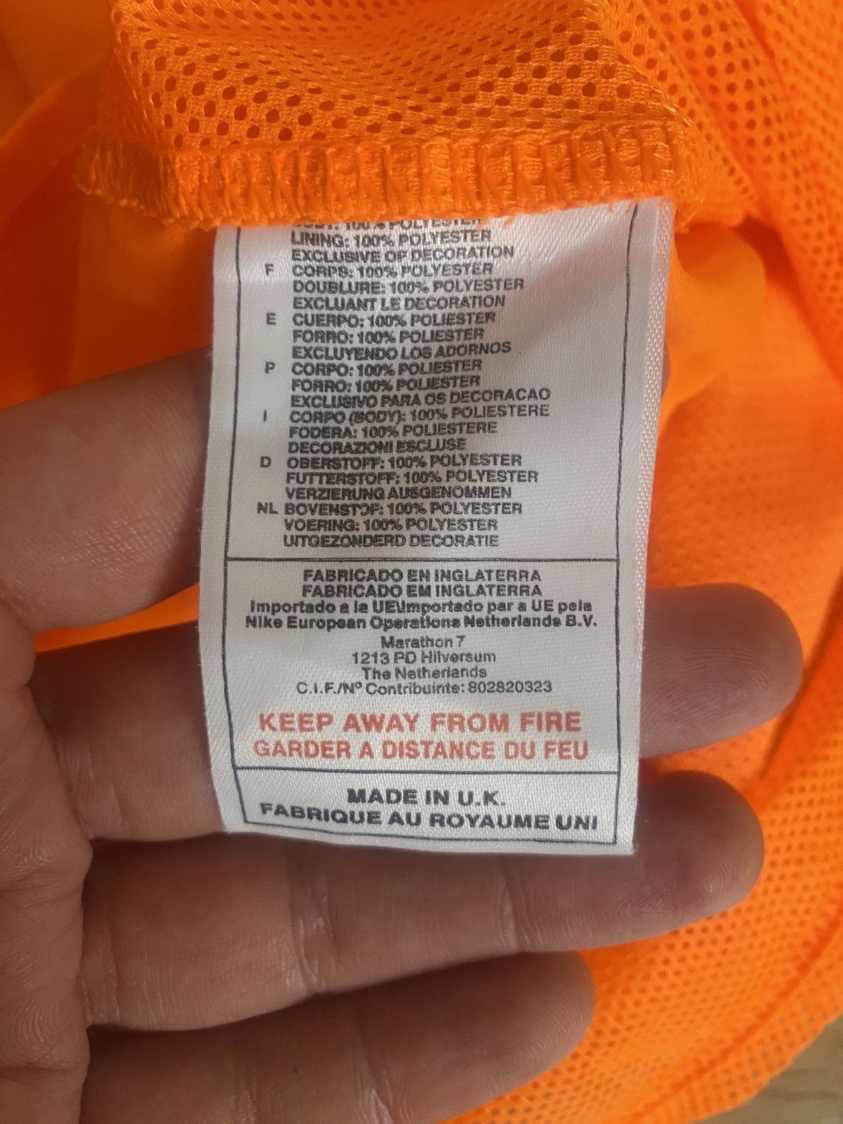 Nike Nike Netherlands Match Issue Shirt vs Argentina 2003 Size US XL / EU 56 / 4 - 16 Thumbnail