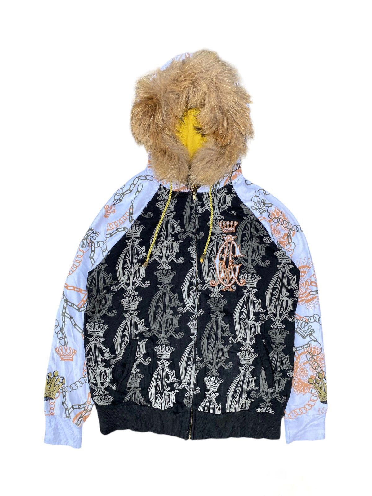 Christian Audigier × If Six Was Nine × Le Grande Bleu (L.G.B.) Audigier - Japanese fur Zip Hoodie Ifsixwasnine lgb style Size US M / EU 48-50 / 2 - 1 Thumbnail