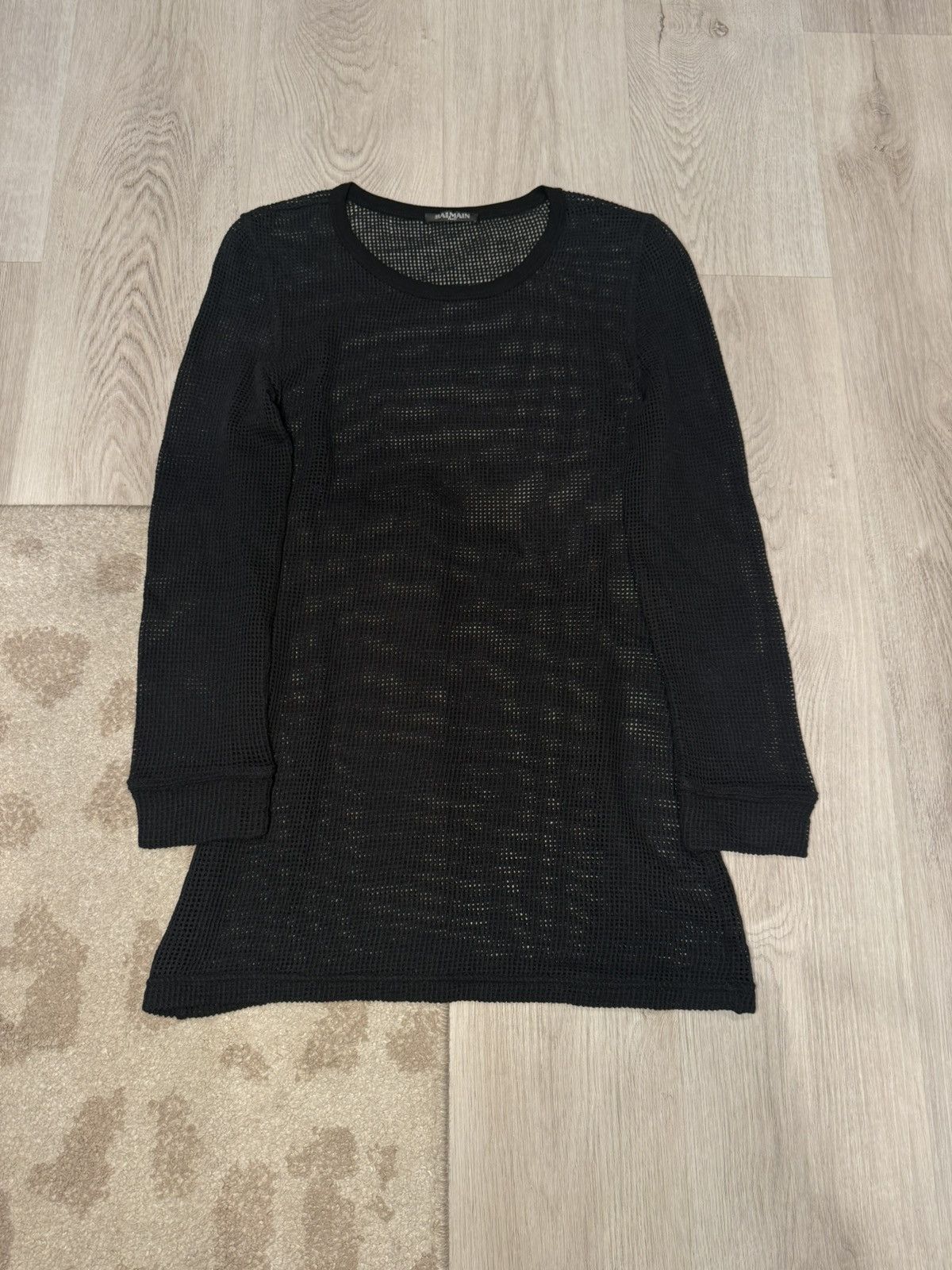 Balmain s/s 2011 fishnet sheer long sleeve!! Size US S / EU 44-46 / 1 - 1 Thumbnail