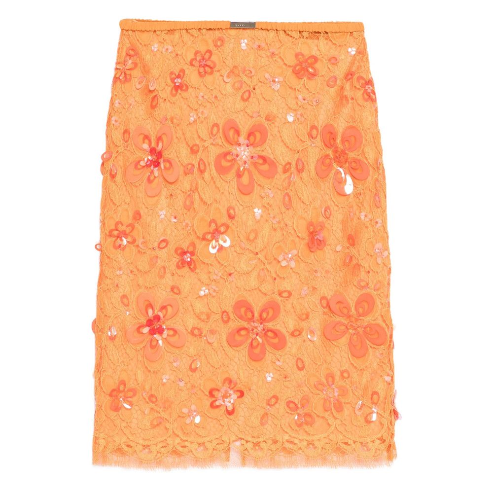 Gucci Gucci ORANGE Skirts - Straight Skirts Size 27" / US 4 / IT 40 - 1 Thumbnail