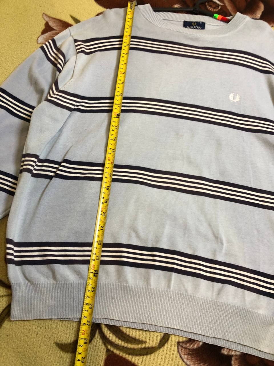 Fred Perry Fred Perry striped Sweater Crew Neck Long Sleeve . Size US XL / EU 56 / 4 - 9 Thumbnail