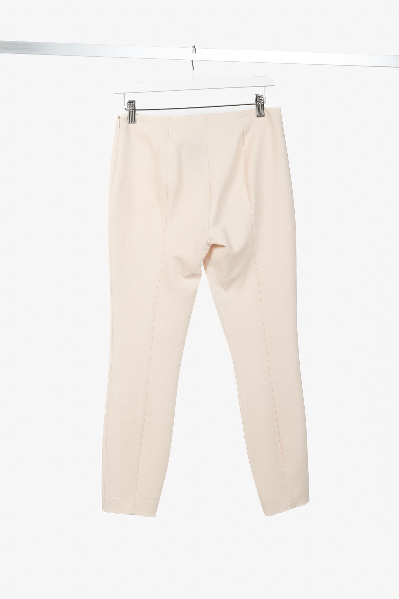 The Row The Row Nude Wool-Twill Topstitched Ankle-Length Pants Size 27" / US 4 / IT 40 - 2 Thumbnail