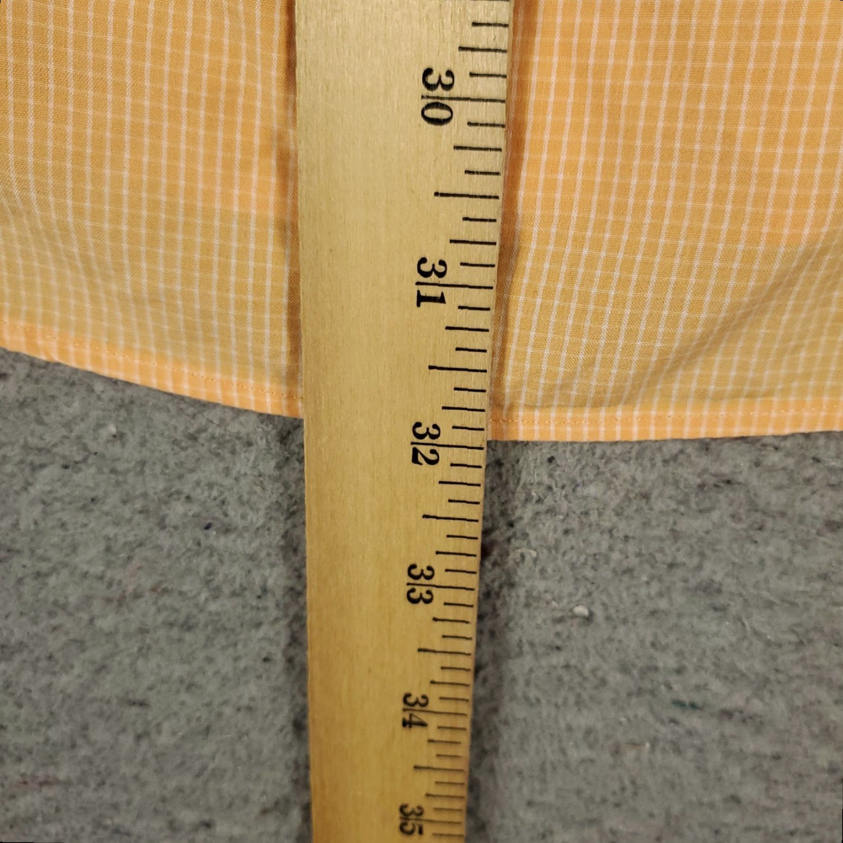 Brooks Brothers Brooks Brothers Shirt Mens 15.5 Orange Check Dress Button Up Long Sleeve Size 40R - 4 Thumbnail