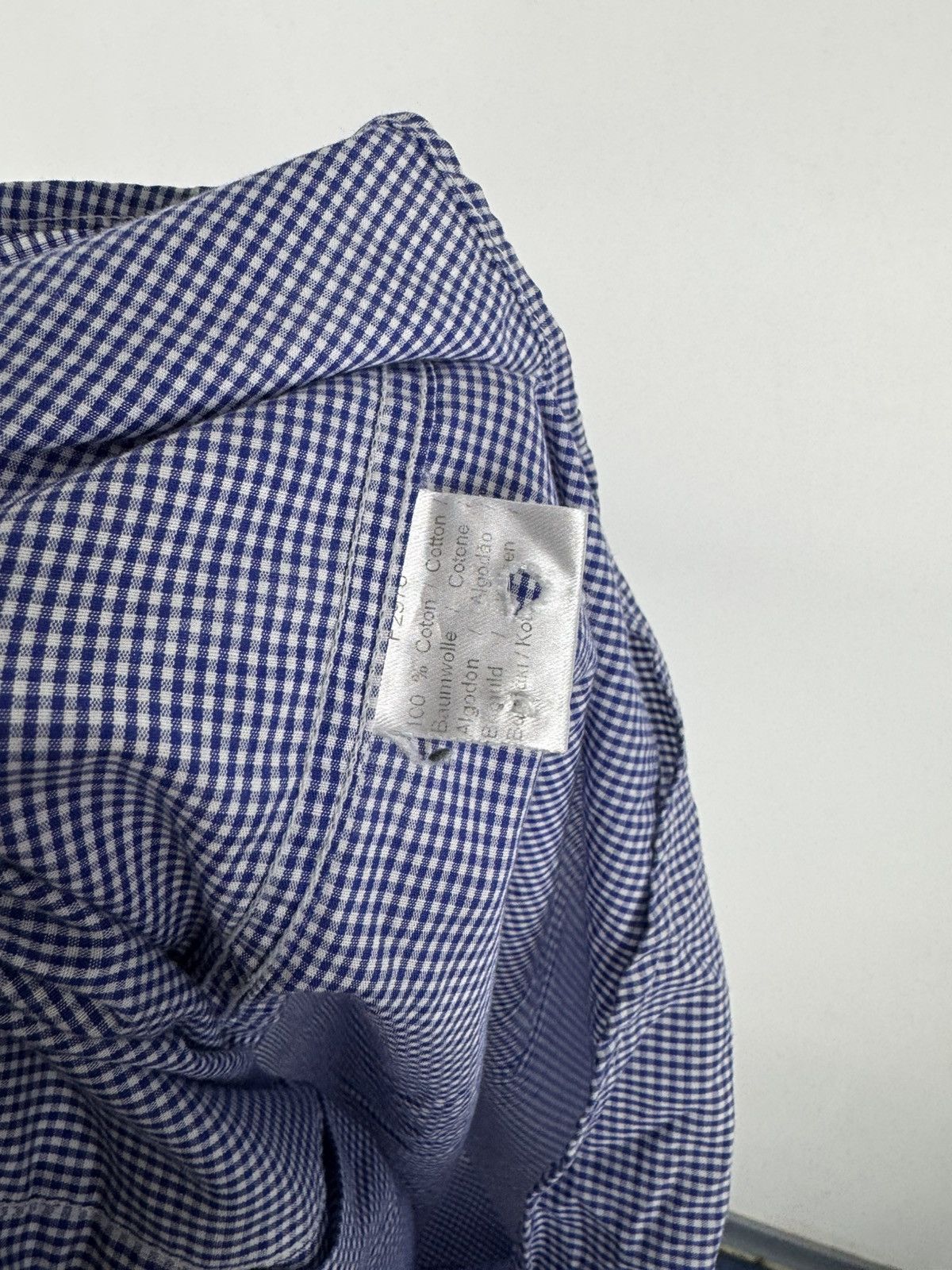 Lacoste Vintage Lacoste Small Checkered Long Sleeve Shirt Size US L / EU 52-54 / 3 - 4 Thumbnail
