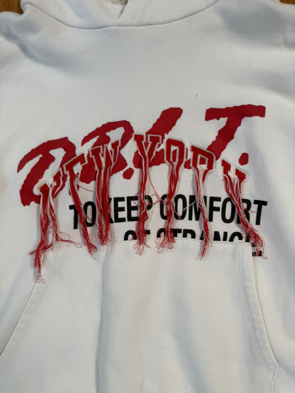 Doublet Doublet Fringe Embroided New York Hoodie Medium Size US M / EU 48-50 / 2 - 2 Thumbnail