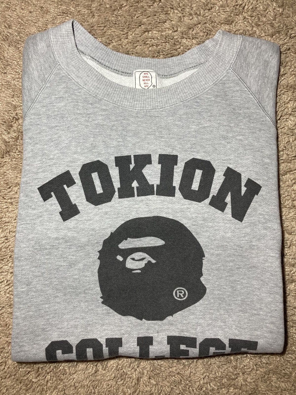 Bape 2000 Bape Tokion Ape College Logo Vintage Sweat 90s OG Nigo Size US M / EU 48-50 / 2 - 1 Thumbnail
