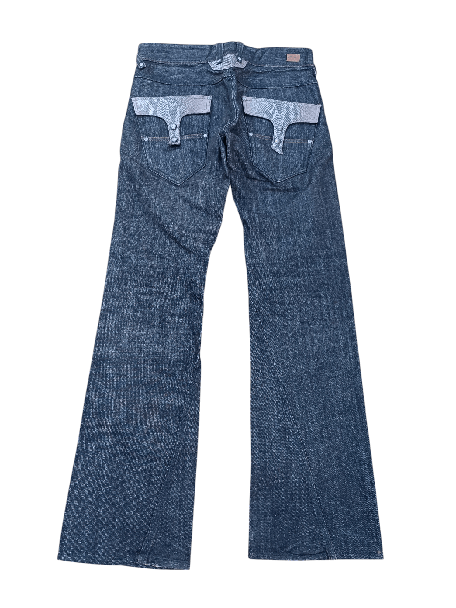 Nicole Club Nicole Club For Men Flare Boot Cut Snake Skin Pocket Denim Size US 32 / EU 48 - 13 Thumbnail