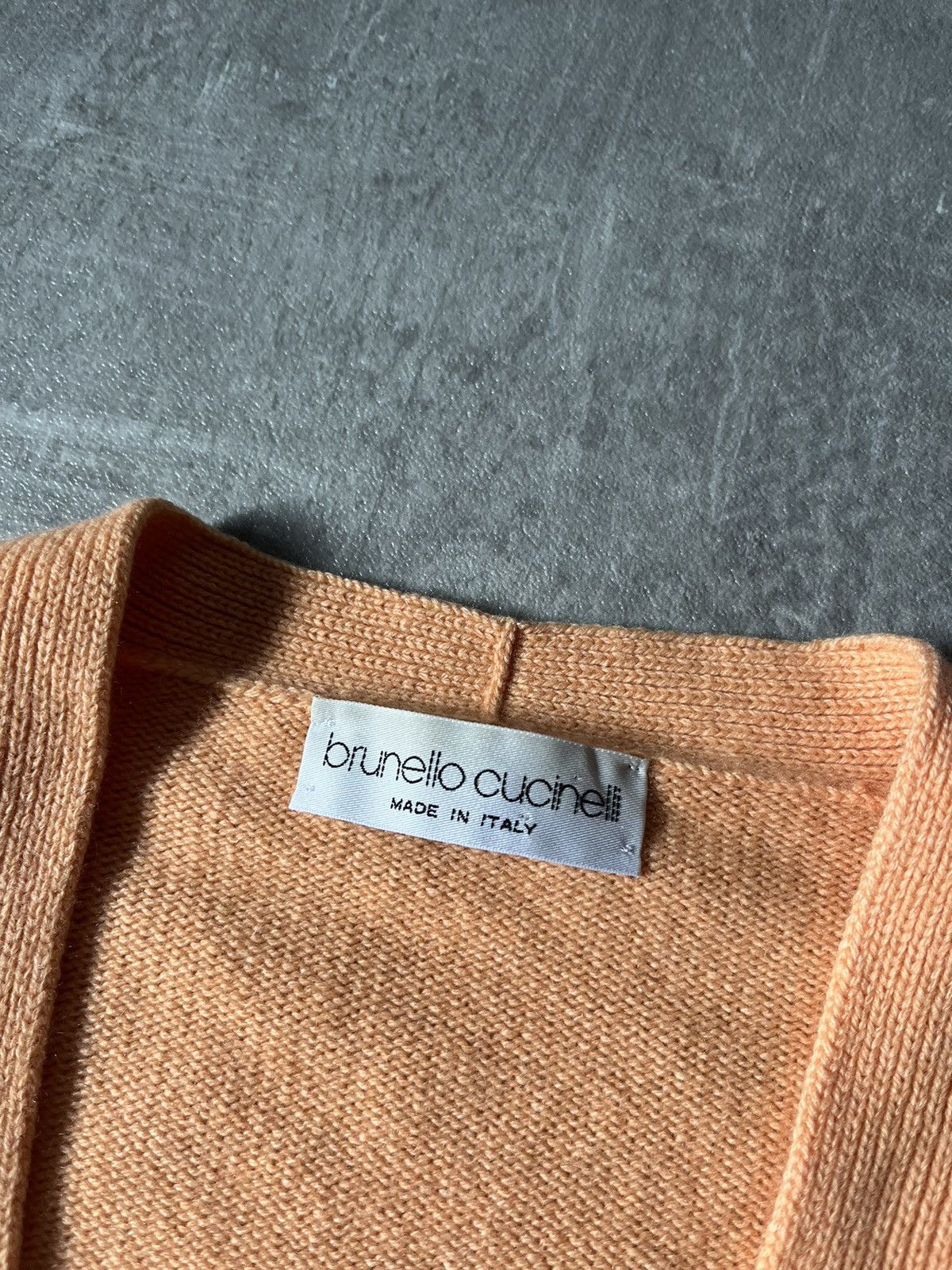Brunello Cucinelli Vintage Brunello Cucinelli cardigan orange Size US S / EU 44-46 / 1 - 6 Thumbnail