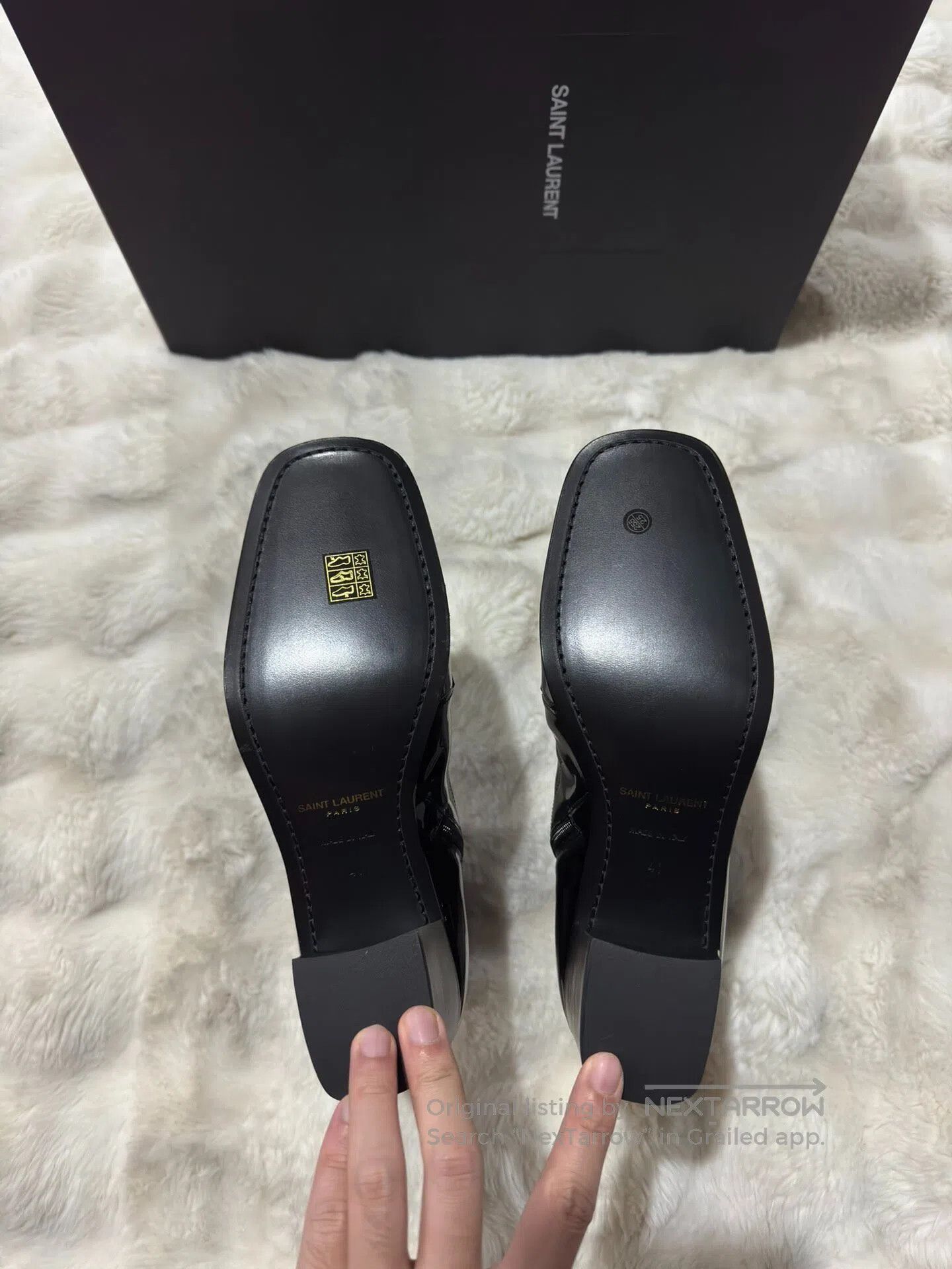 Saint Laurent Paris Saint Laurent Paris Black and Gold Men's Boots| Size US 8 / EU 41 - 7 Thumbnail