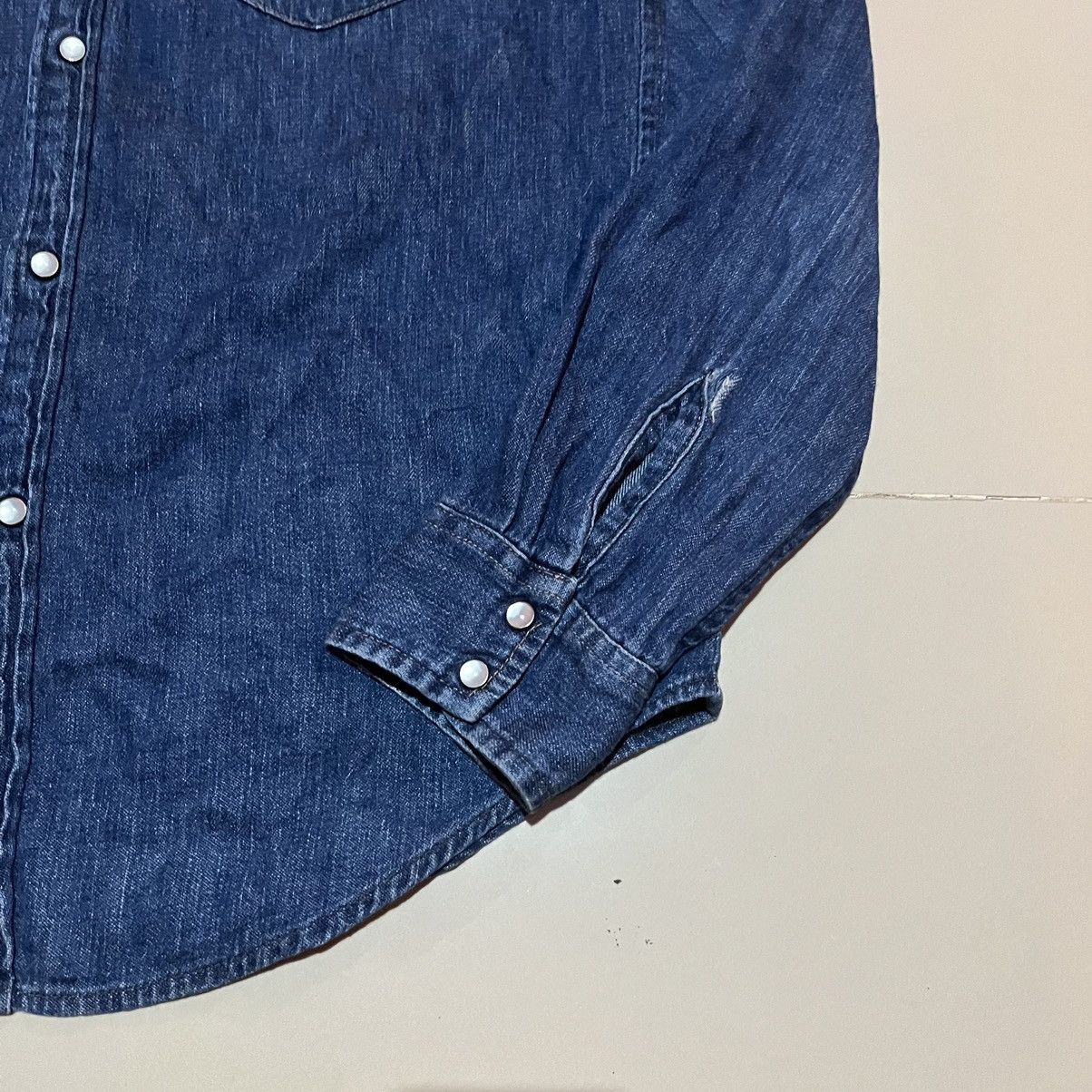 Blue Blue Japan Blue Blue Snap Button Western Shirt Size US M / EU 48-50 / 2 - 7 Thumbnail