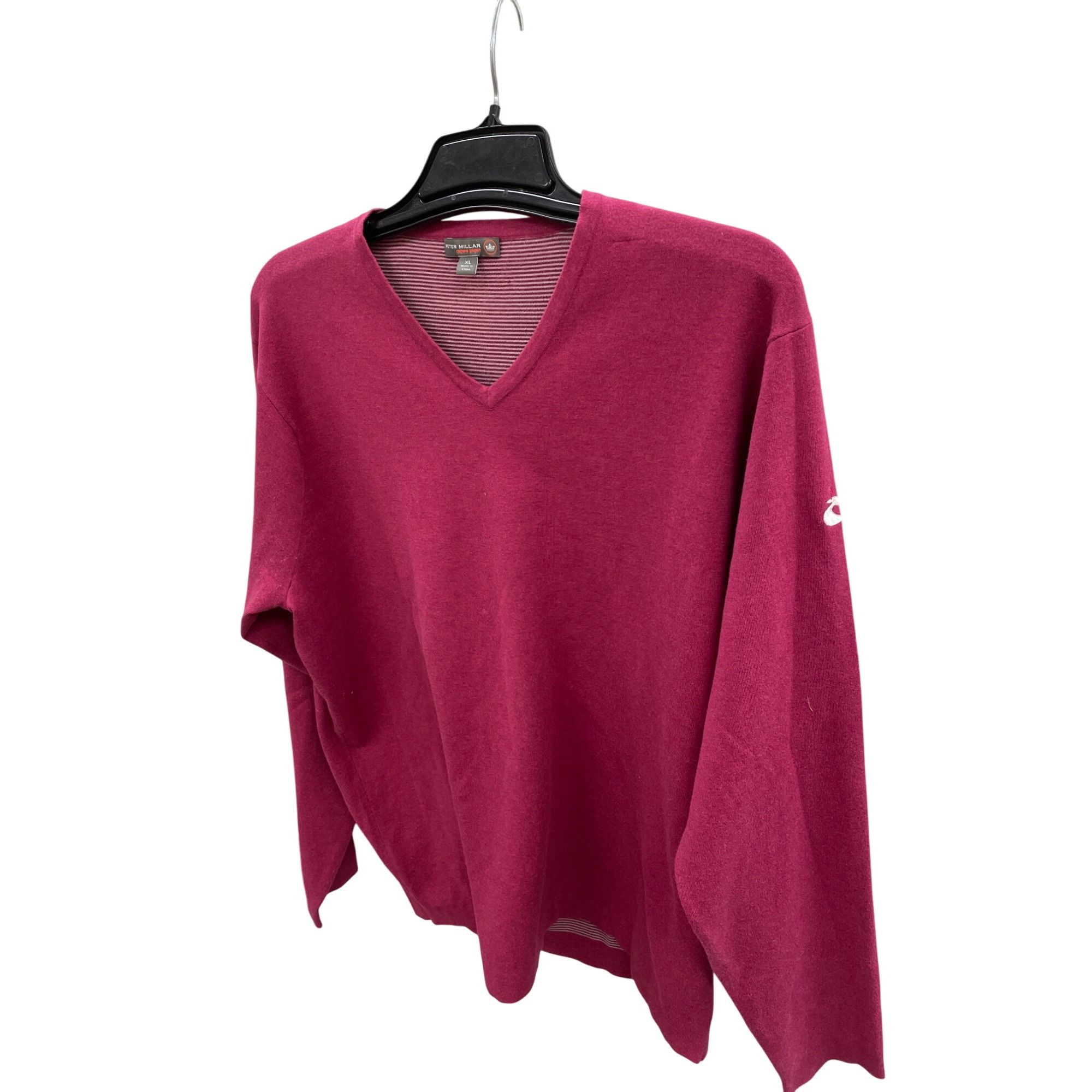 Peter Millar Peter Millar Crown Sport Mens Red V-Neck Sweater Size XL SKU Size US XL / EU 56 / 4 - 17 Thumbnail
