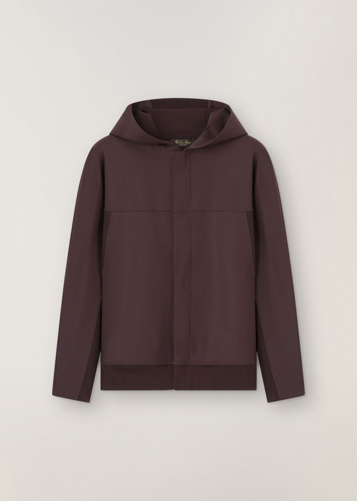 image of Loro Piana O1Loc1C0124 Hooded Holburn Bomber Jacket In Brown, Men's (Size Large)