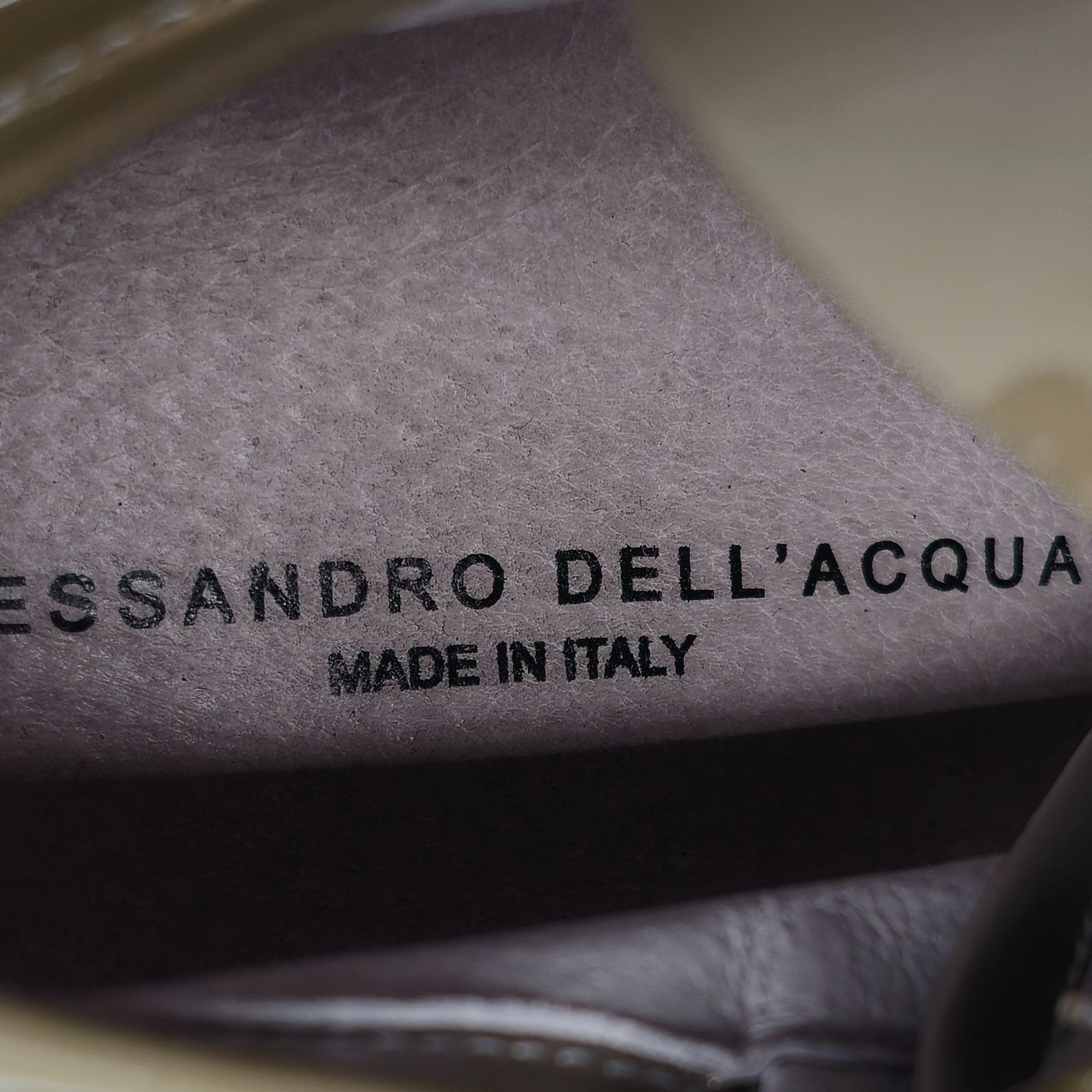 Alessandro Dell'acqua Alessandro Dell'Acqua Mens 9.5 White Tan Purple Patent Leath Size US 9.5 / EU 42-43 - 8 Thumbnail