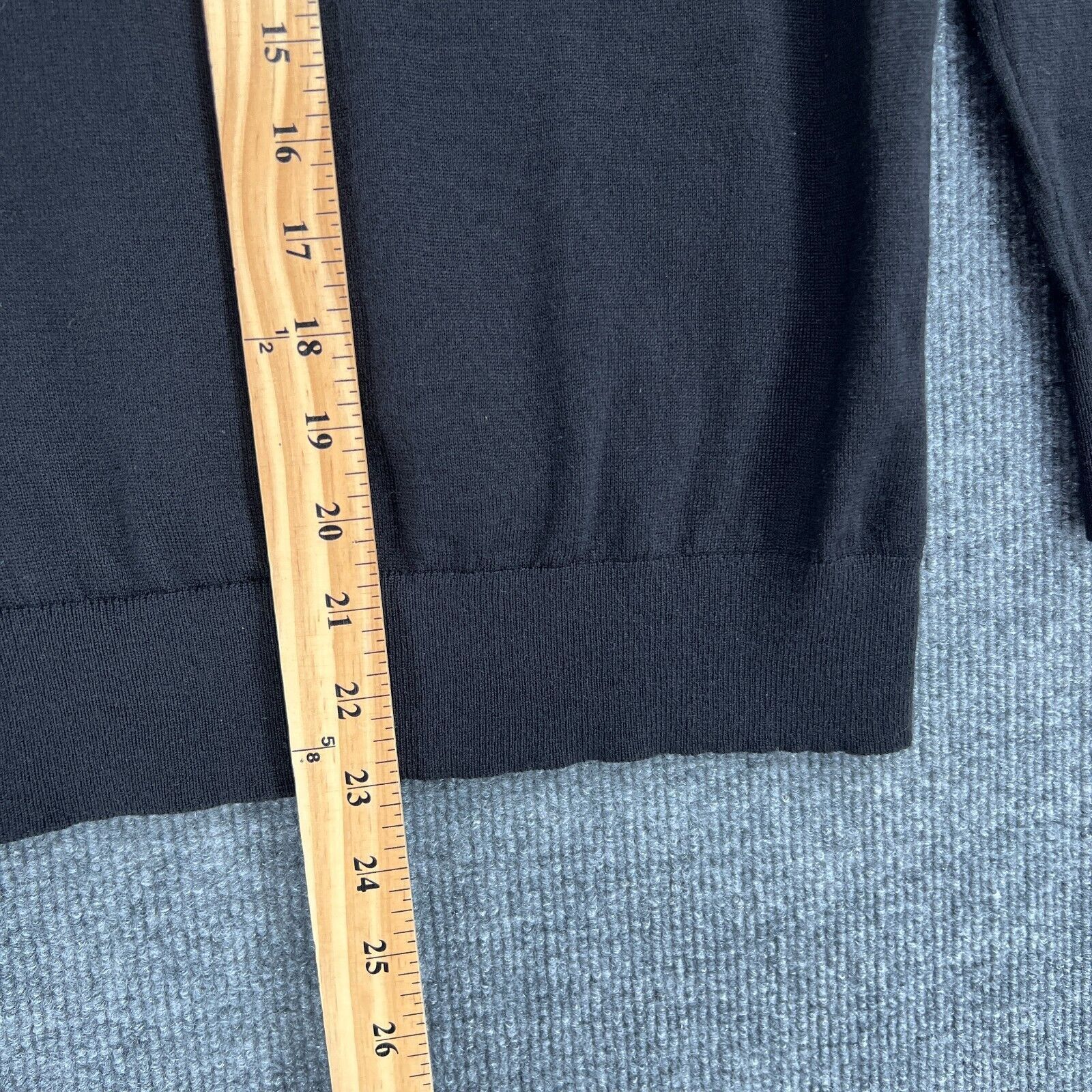 Ann Taylor Ann Taylor Merino Wool Sweater Black Office Minimal Size S Size S / US 4 / IT 40 - 6 Thumbnail