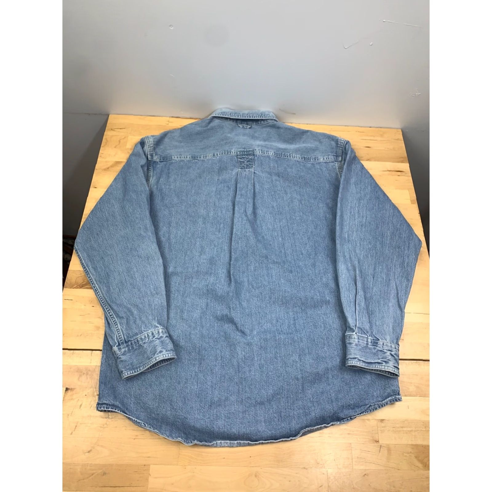 Timberland VINTAGE Timberland Shirt Mens M Denim Rugged Fit Button-Down Long Sleeve Blue Casual Workwear 90s Western Classic Mens Size US M / EU 48-50 / 2 - 6 Thumbnail