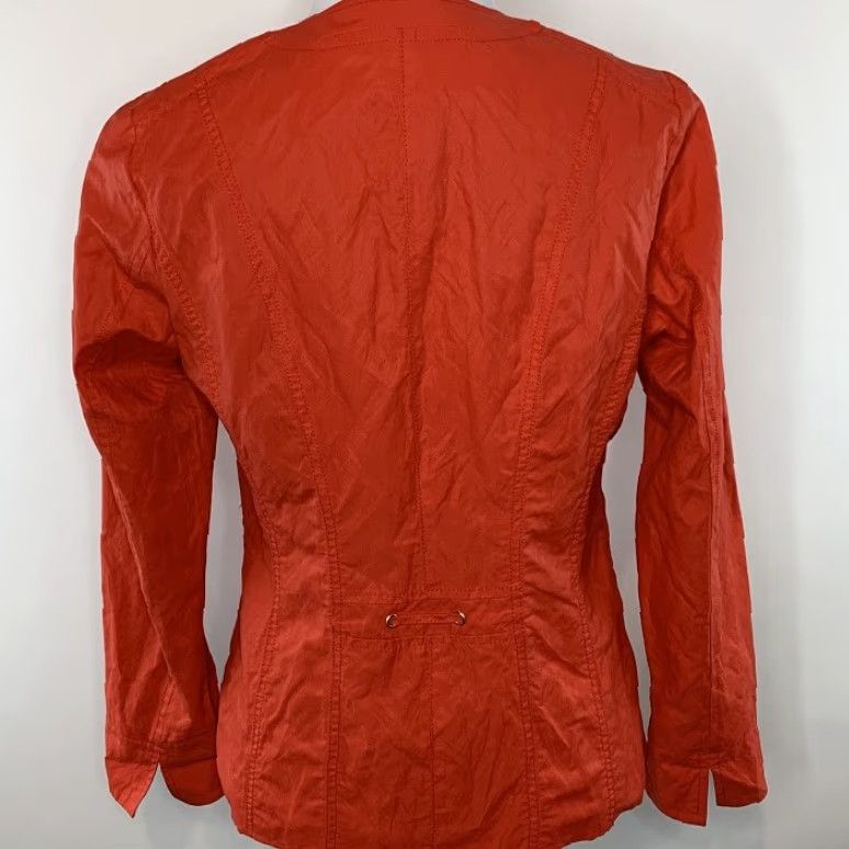 Laura Ashley LAURA ASHLEY Jacket Womens Casual Full Zip Front Zip Pockets Lined Size S Red/Orange Size S / US 4 / IT 40 - 4 Thumbnail