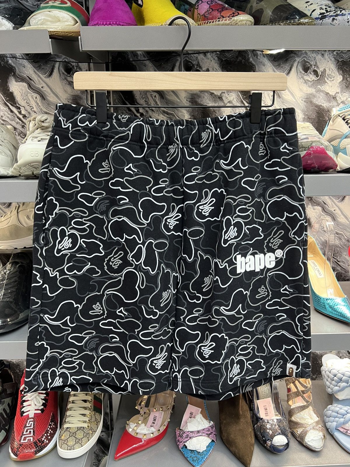Bape Bape Black Shorts Size US 29 - 1 Thumbnail