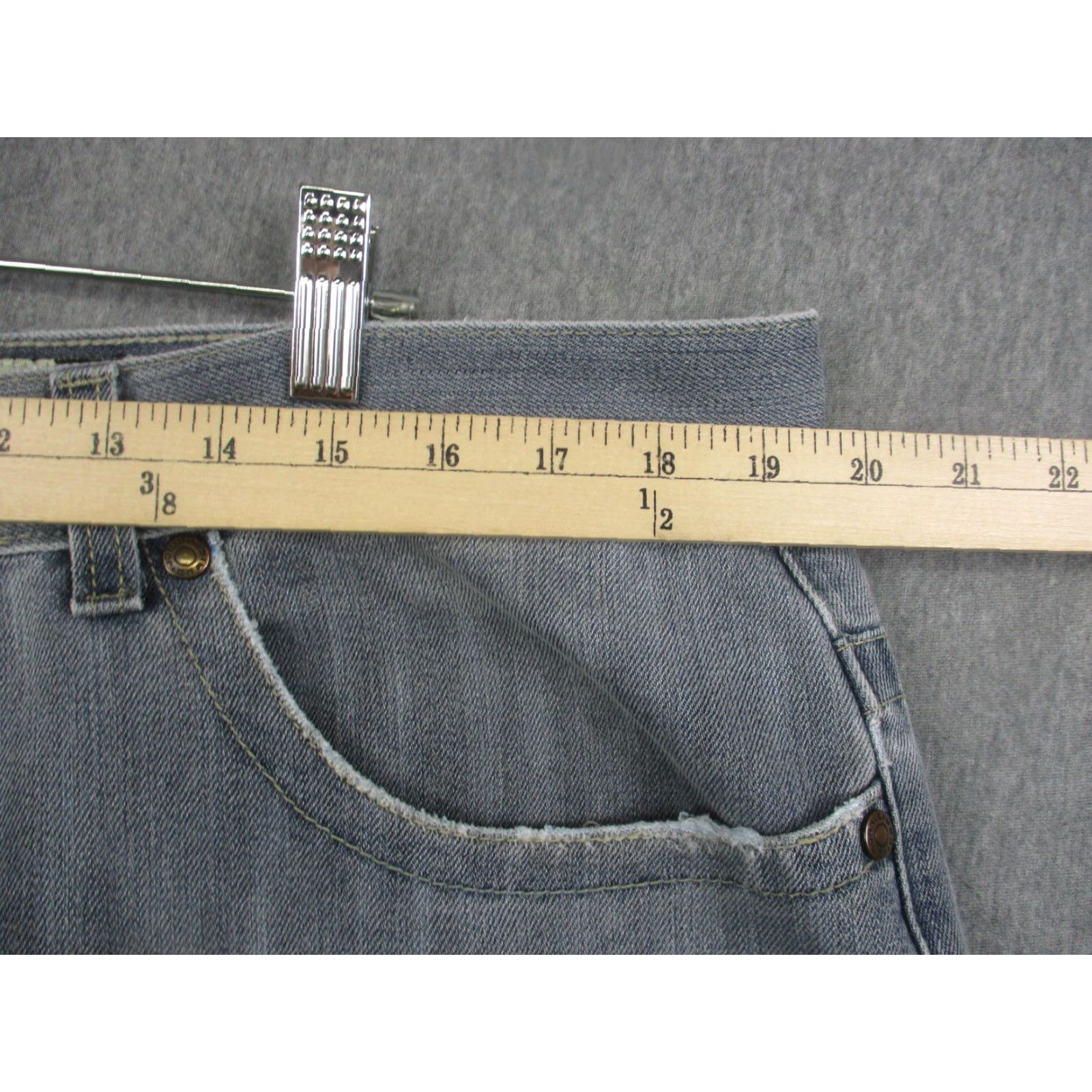 Jordan Craig Jordan Craig Jeans Mens 40x32 Gray Loose Fit Light Wash Denim Straight Leg Size US 40 / EU 56 - 5 Thumbnail