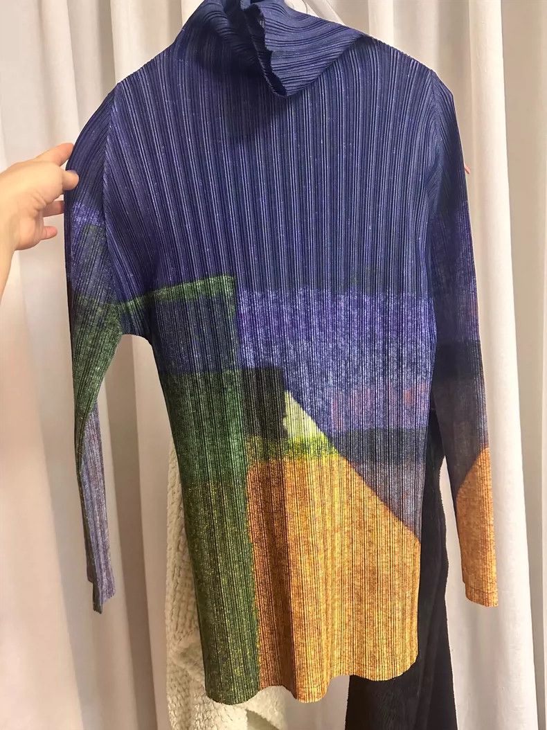 Issey Miyake Issey Miyake Long Sleeve Pleated Top Size US M / EU 48-50 / 2 - 1 Thumbnail