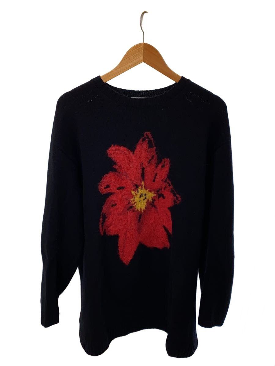 Yohji Yamamoto Flower Intarsia Sweater | Grailed