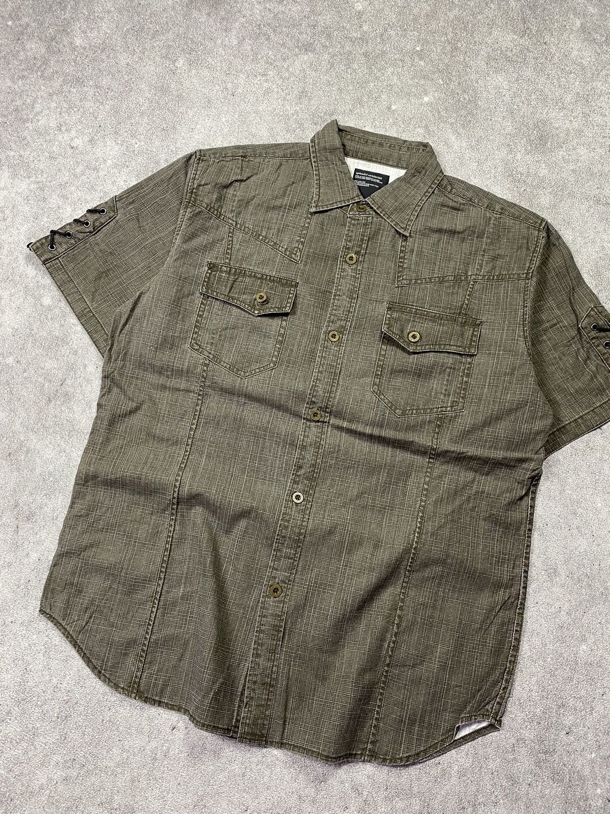 If Six Was Nine × Japanese Brand × Le Grande Bleu (L.G.B.) Splendid Satisfaction Lace Up Shirt Size US M / EU 48-50 / 2 - 3 Thumbnail