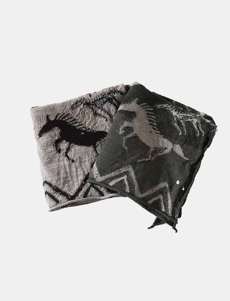 Kapital kapital Wool Indian Painting Scarf Size ONE SIZE - 2 Thumbnail