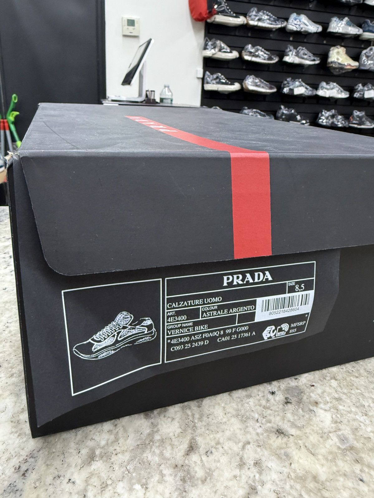 Prada American Prada Baby Blue Shiny Cups Size US 9.5 / EU 42-43 - 6 Thumbnail