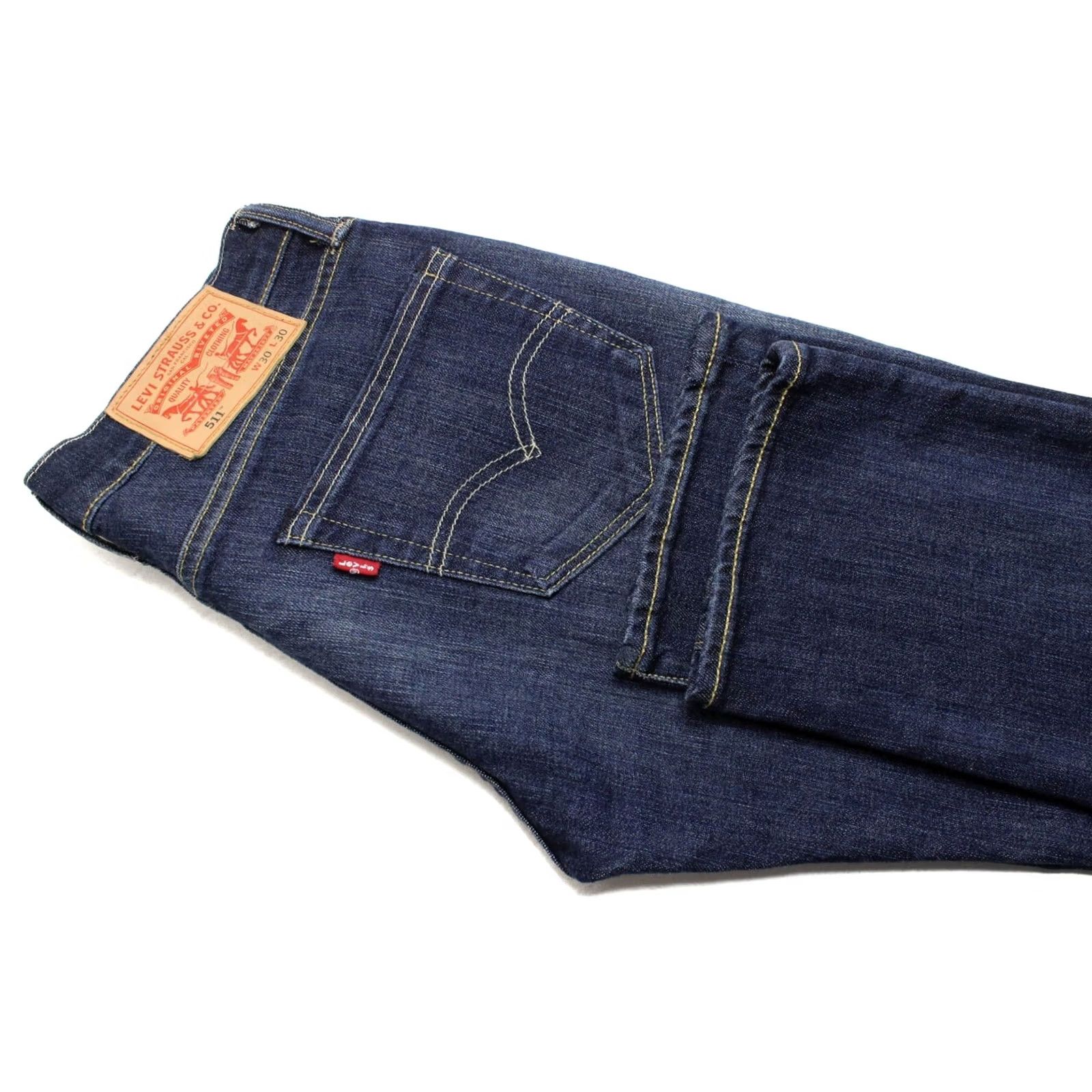Levi's LEVI'S 511 Jeans Mens W30/L30 Slim Fit Zip Fly Dark Blue Casual Fade Size US 30 / EU 46 - 5 Thumbnail